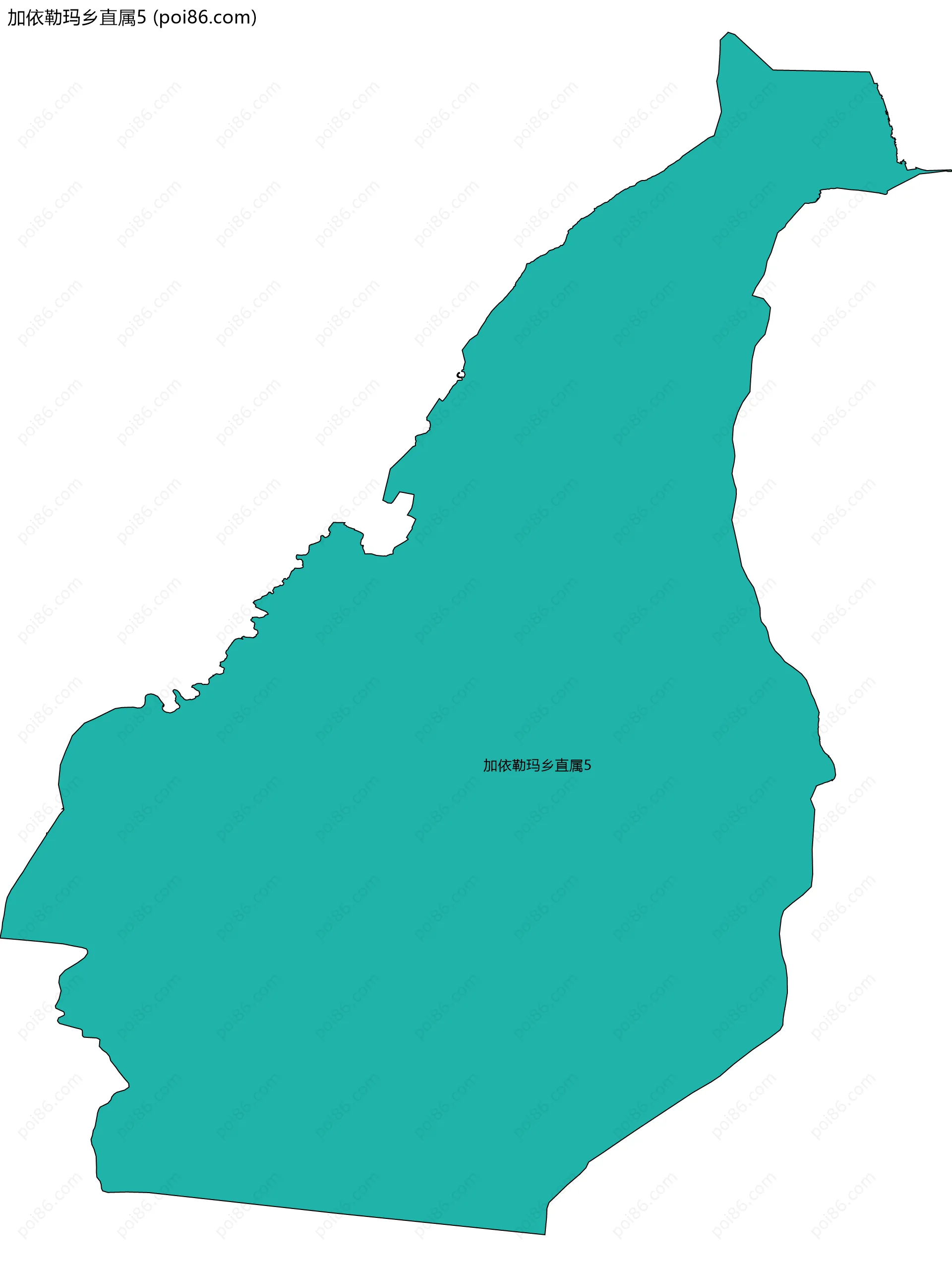 加依勒玛乡直属5边界地图