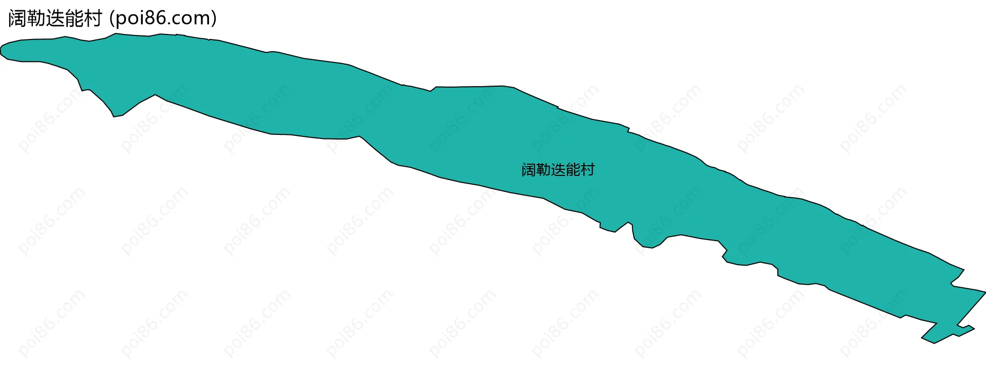 阔勒迭能村边界地图