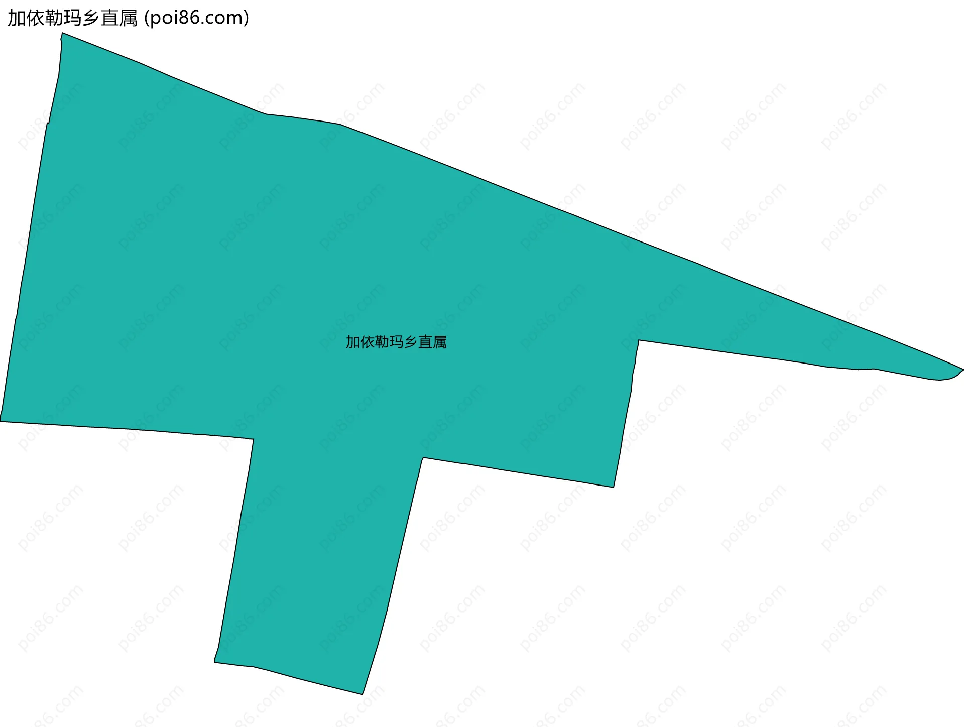 加依勒玛乡直属边界地图