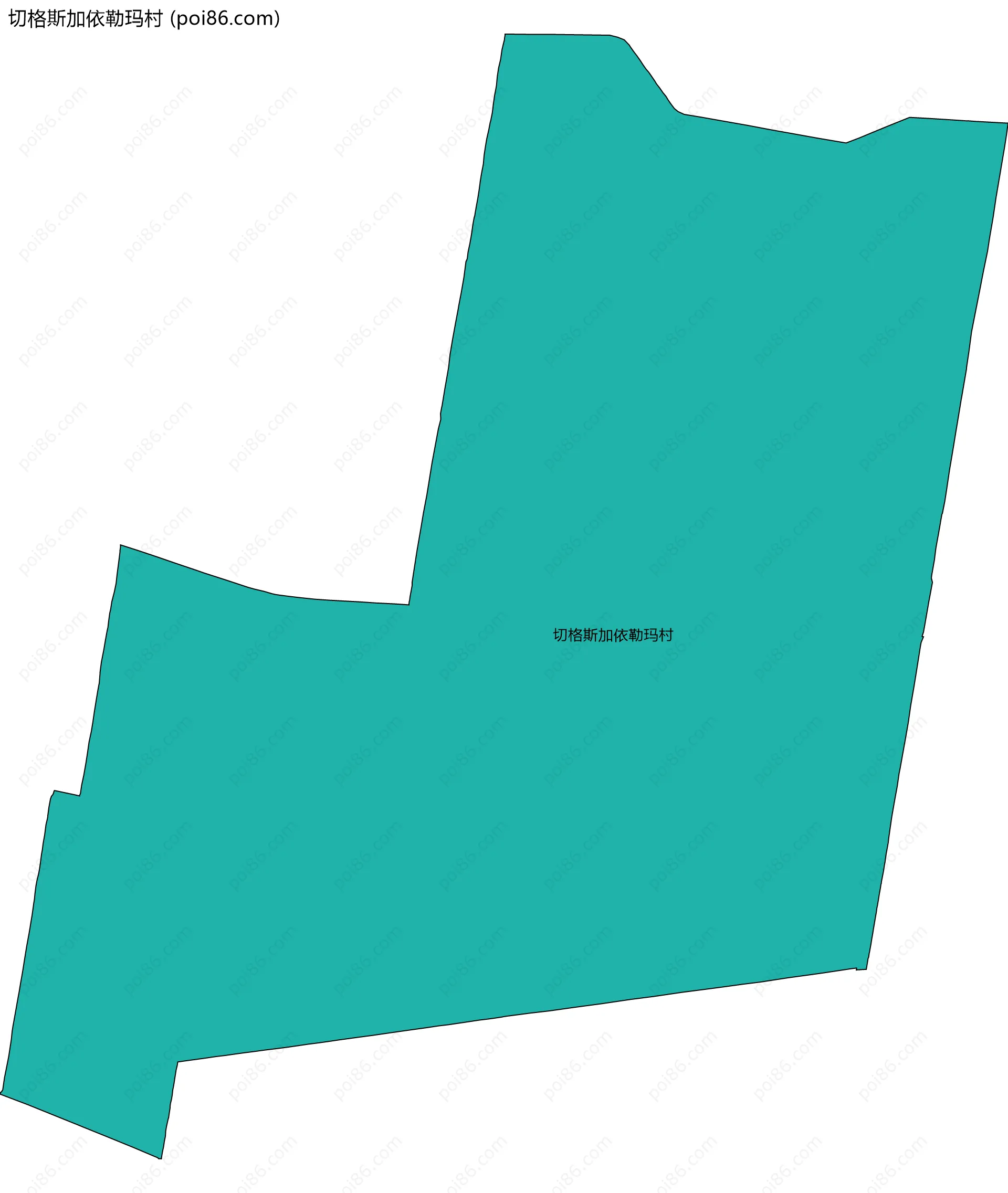 切格斯加依勒玛村边界地图