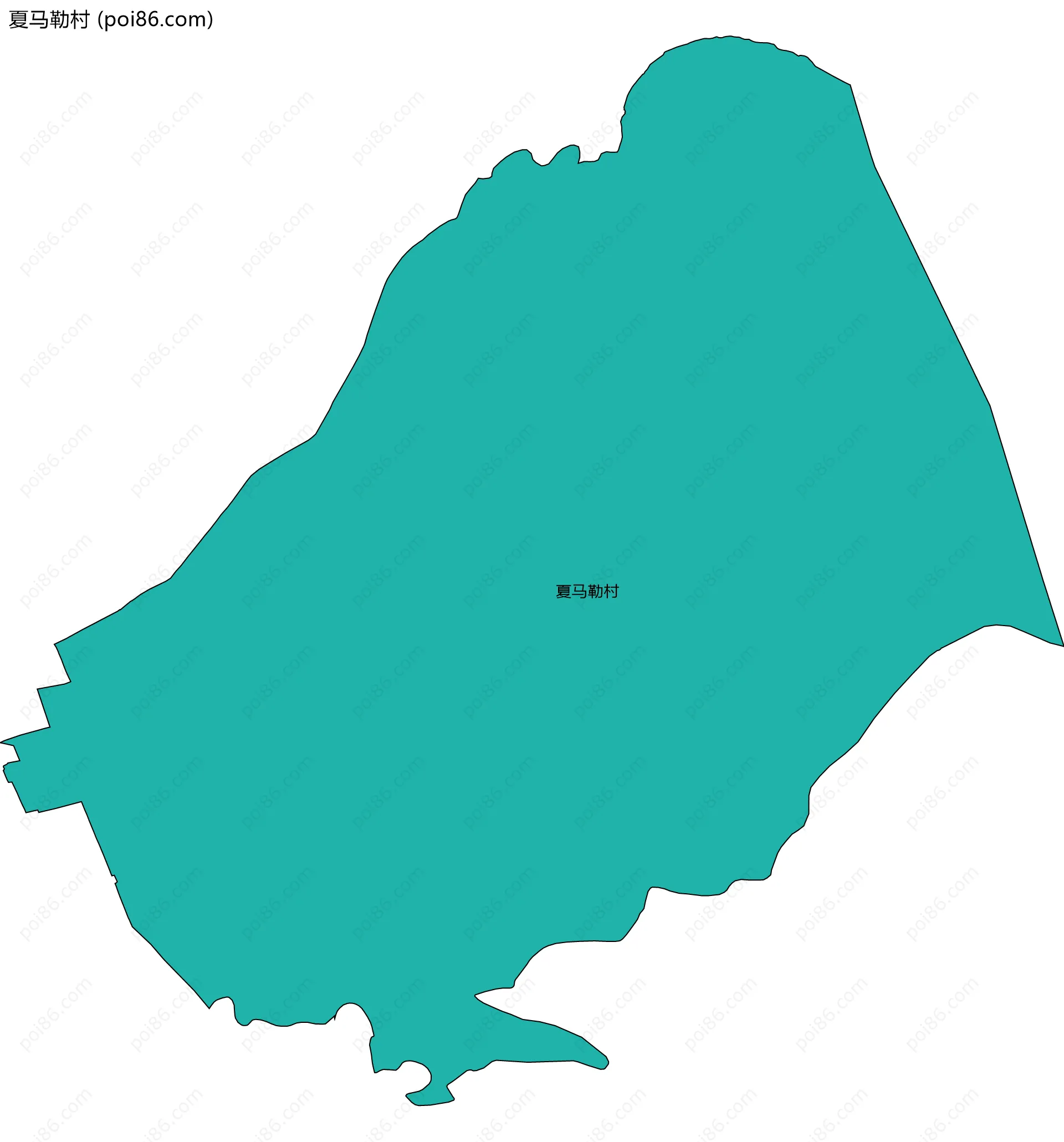 夏马勒村边界地图