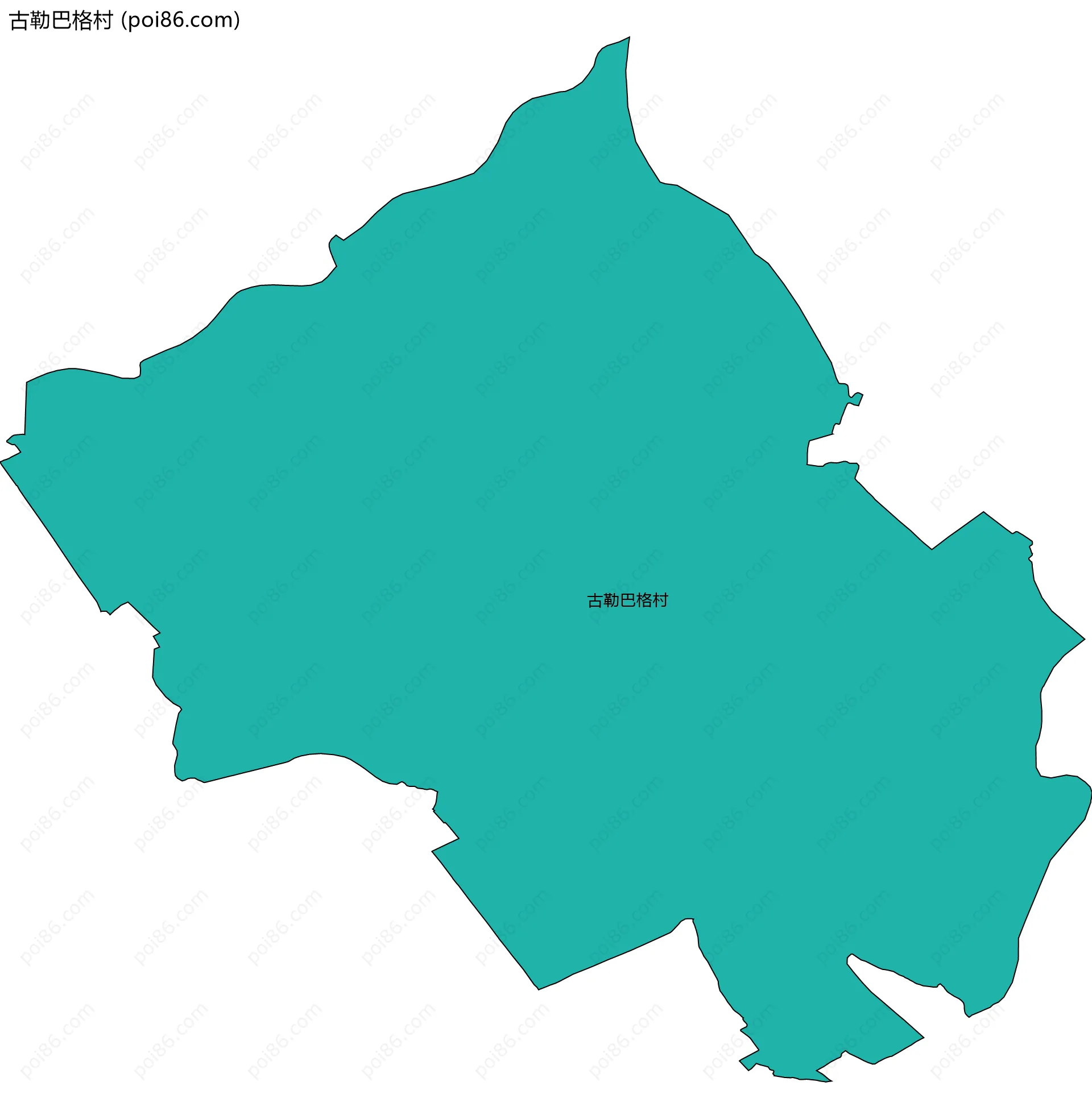 古勒巴格村边界地图