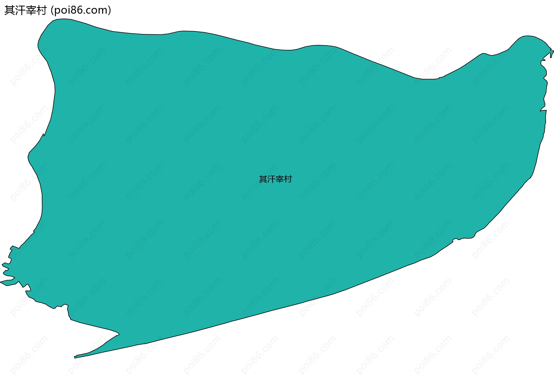 其汗宰村边界地图