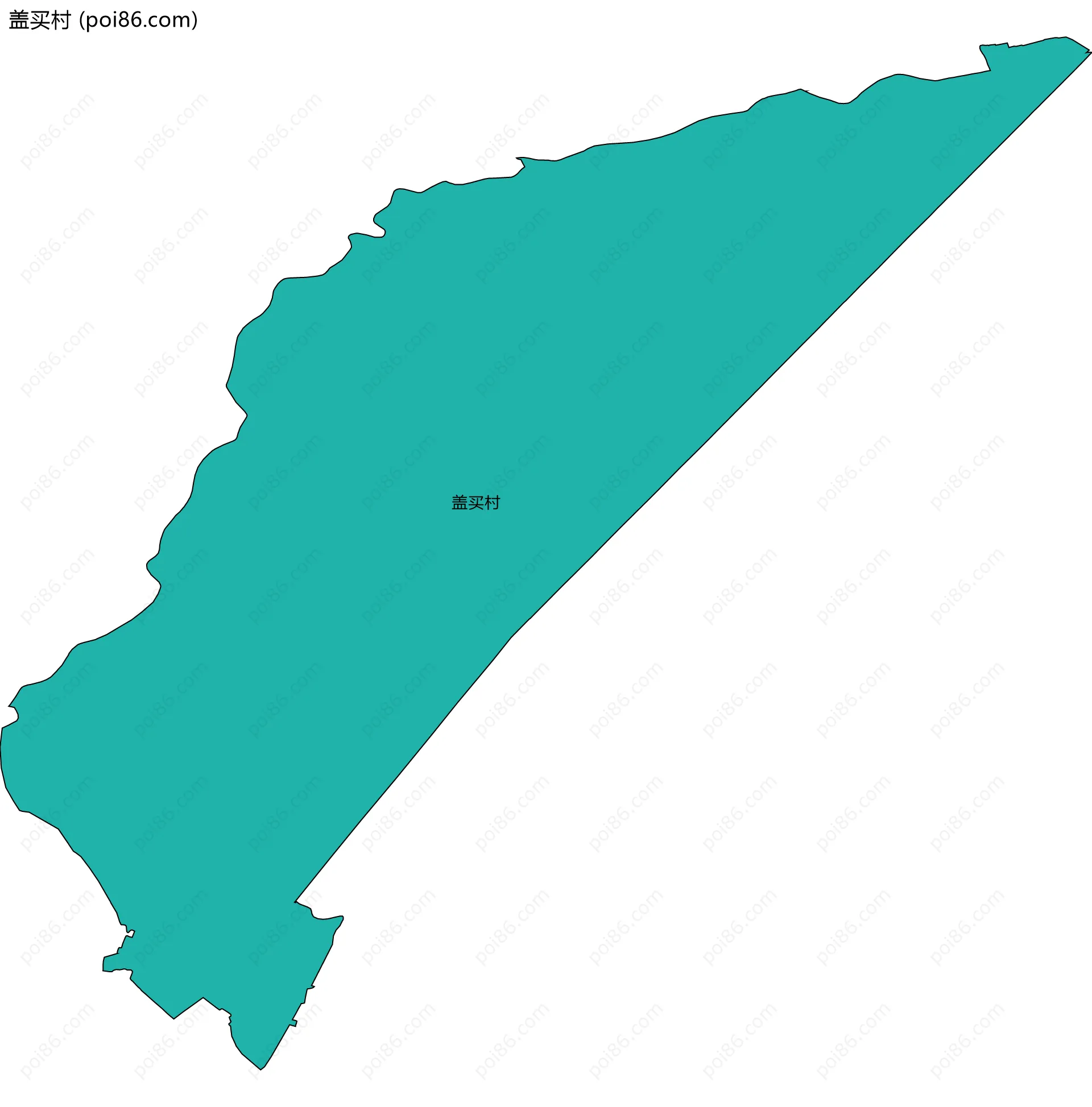 盖买村边界地图
