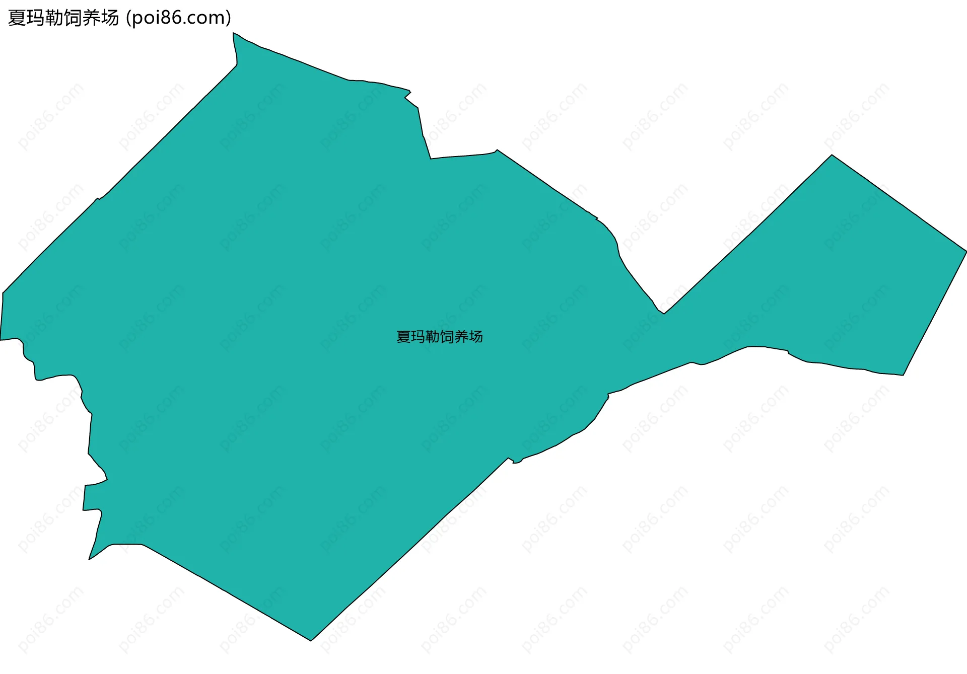 夏玛勒饲养场边界地图