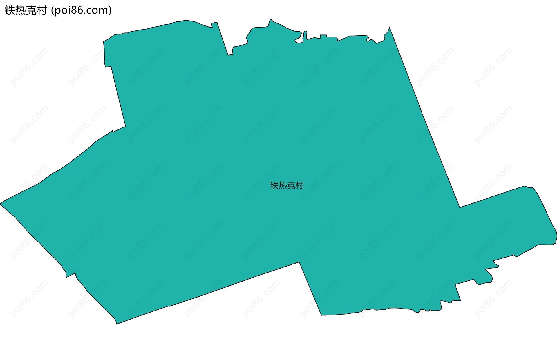 铁热克村边界地图
