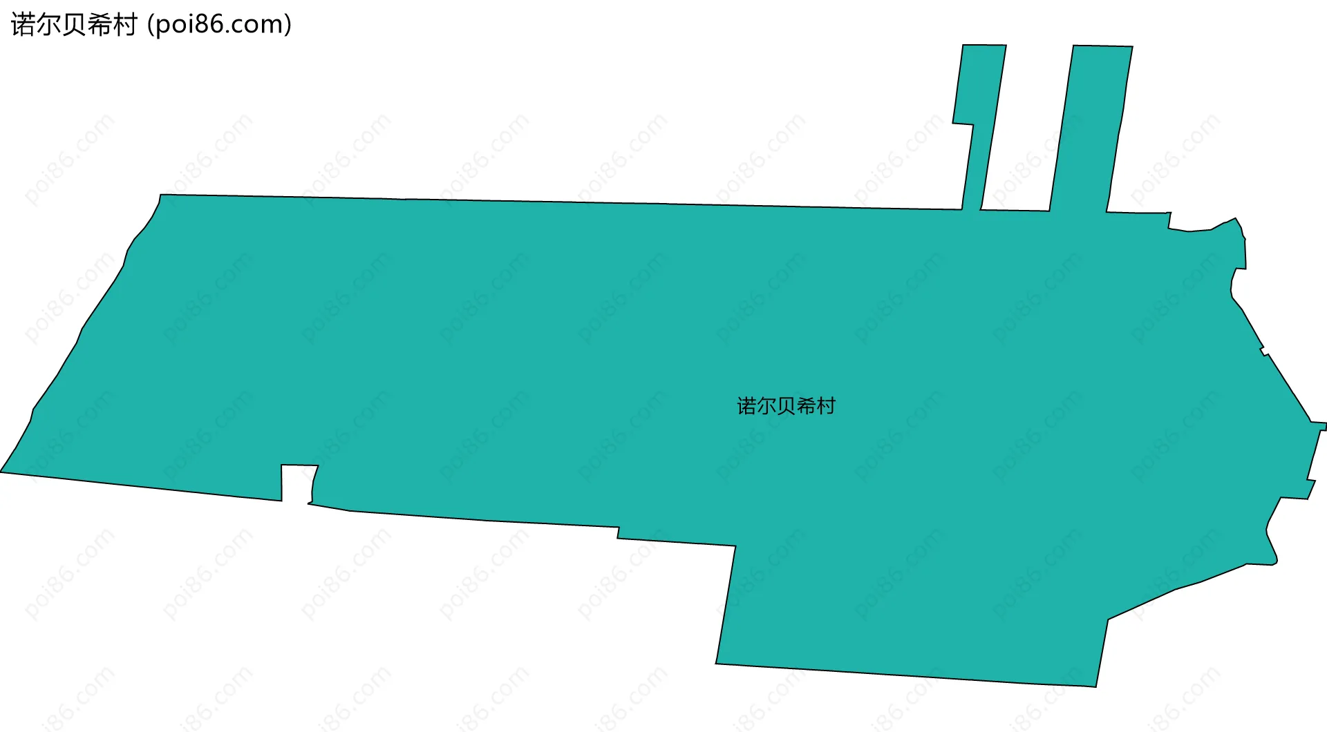 诺尔贝希村边界地图