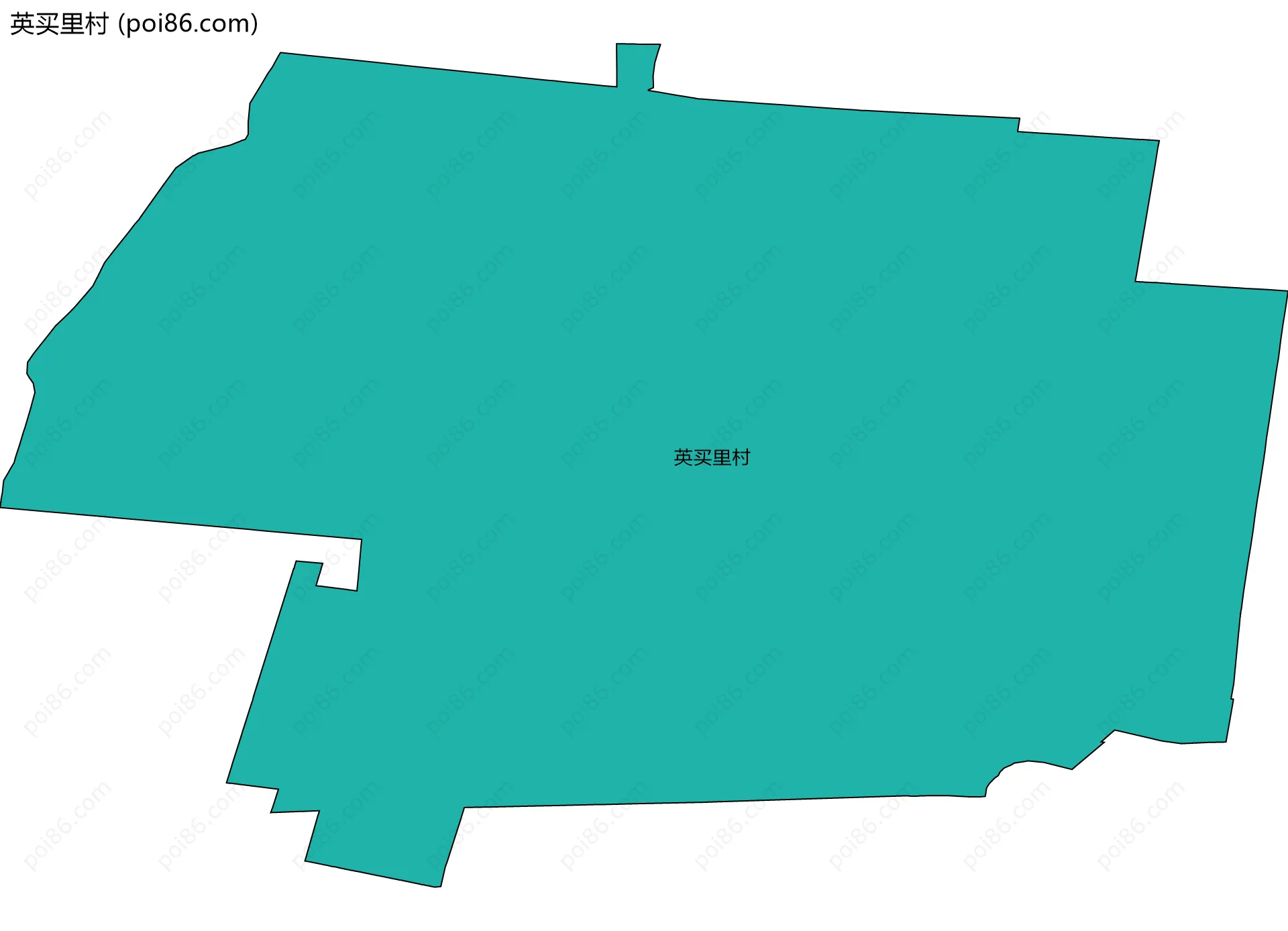 英买里村边界地图