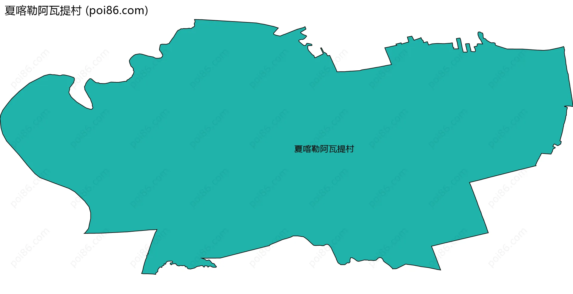 夏喀勒阿瓦提村边界地图