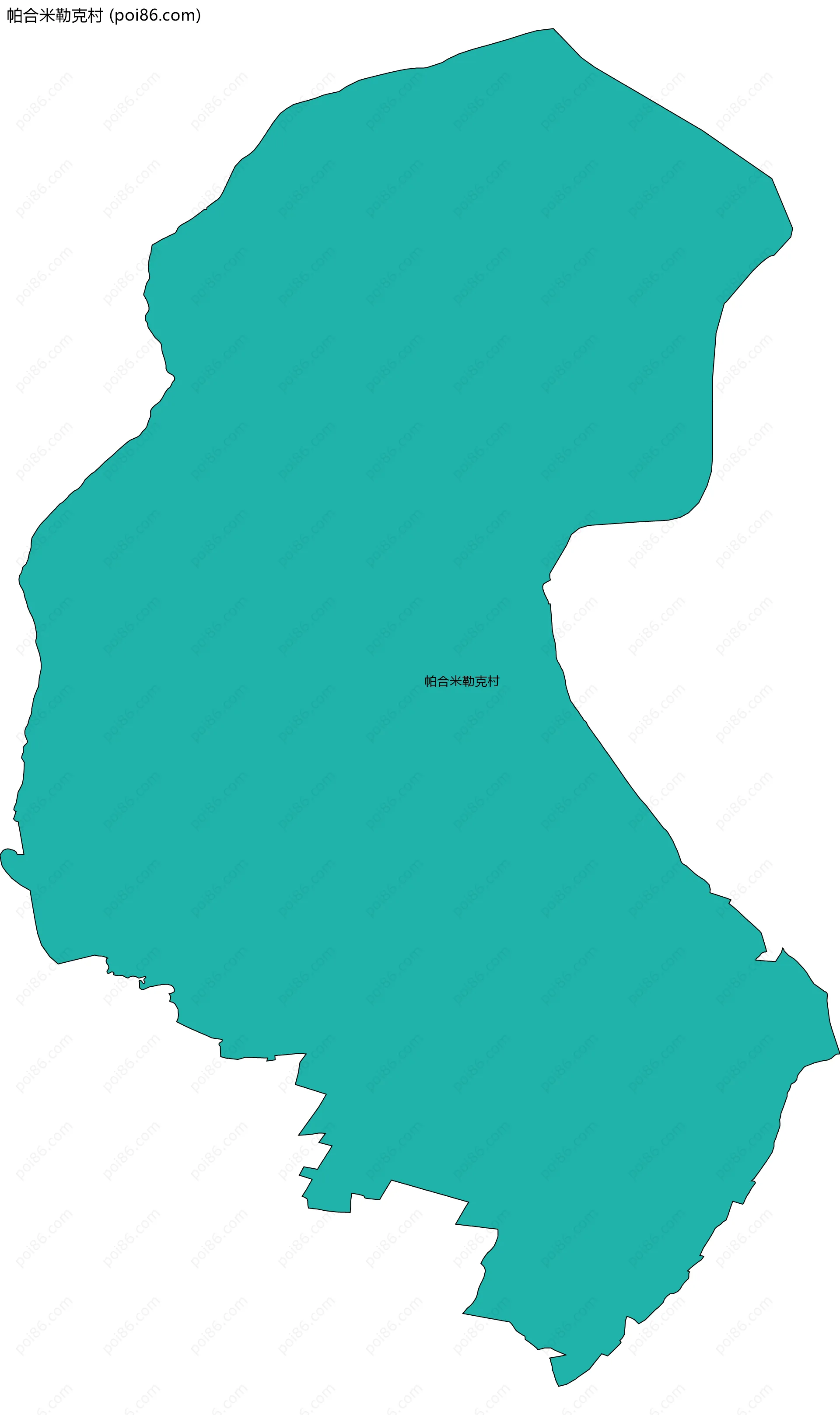 帕合米勒克村边界地图