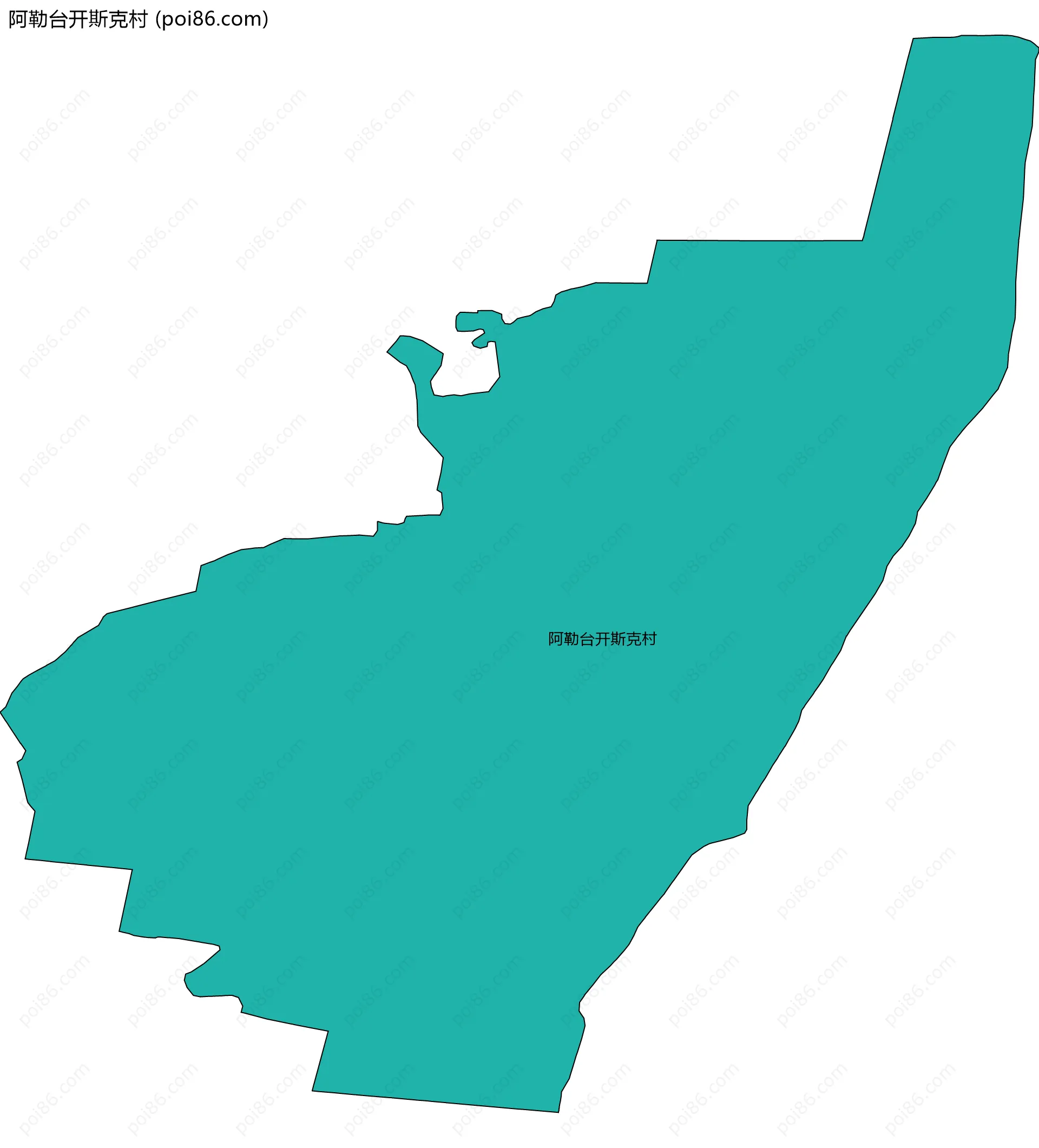 阿勒台开斯克村边界地图