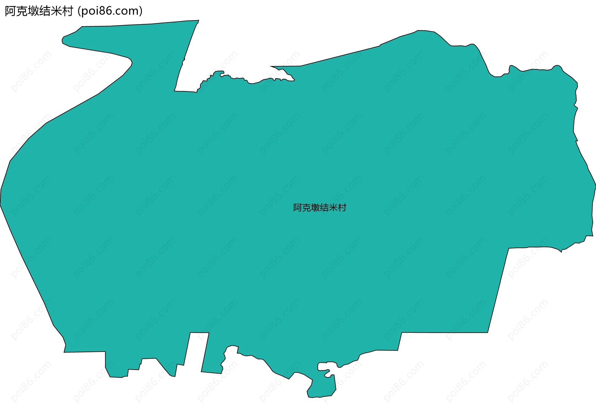 阿克墩结米村边界地图