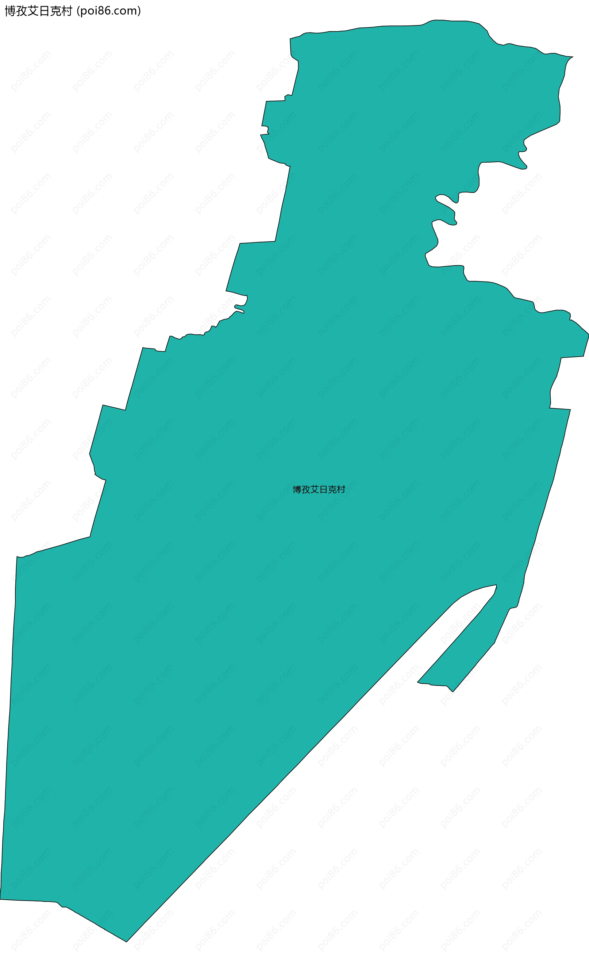 博孜艾日克村边界地图
