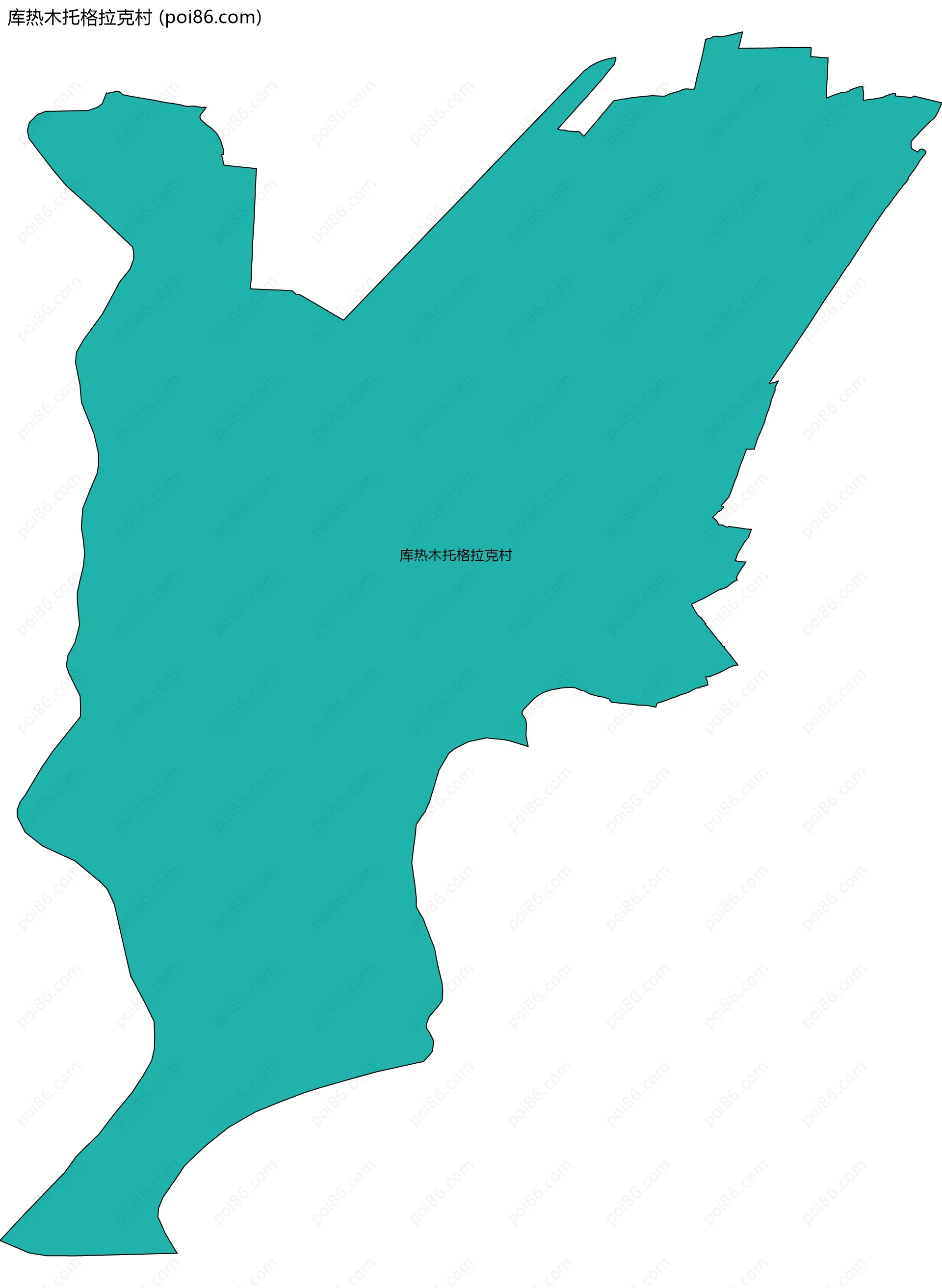 库热木托格拉克村边界地图