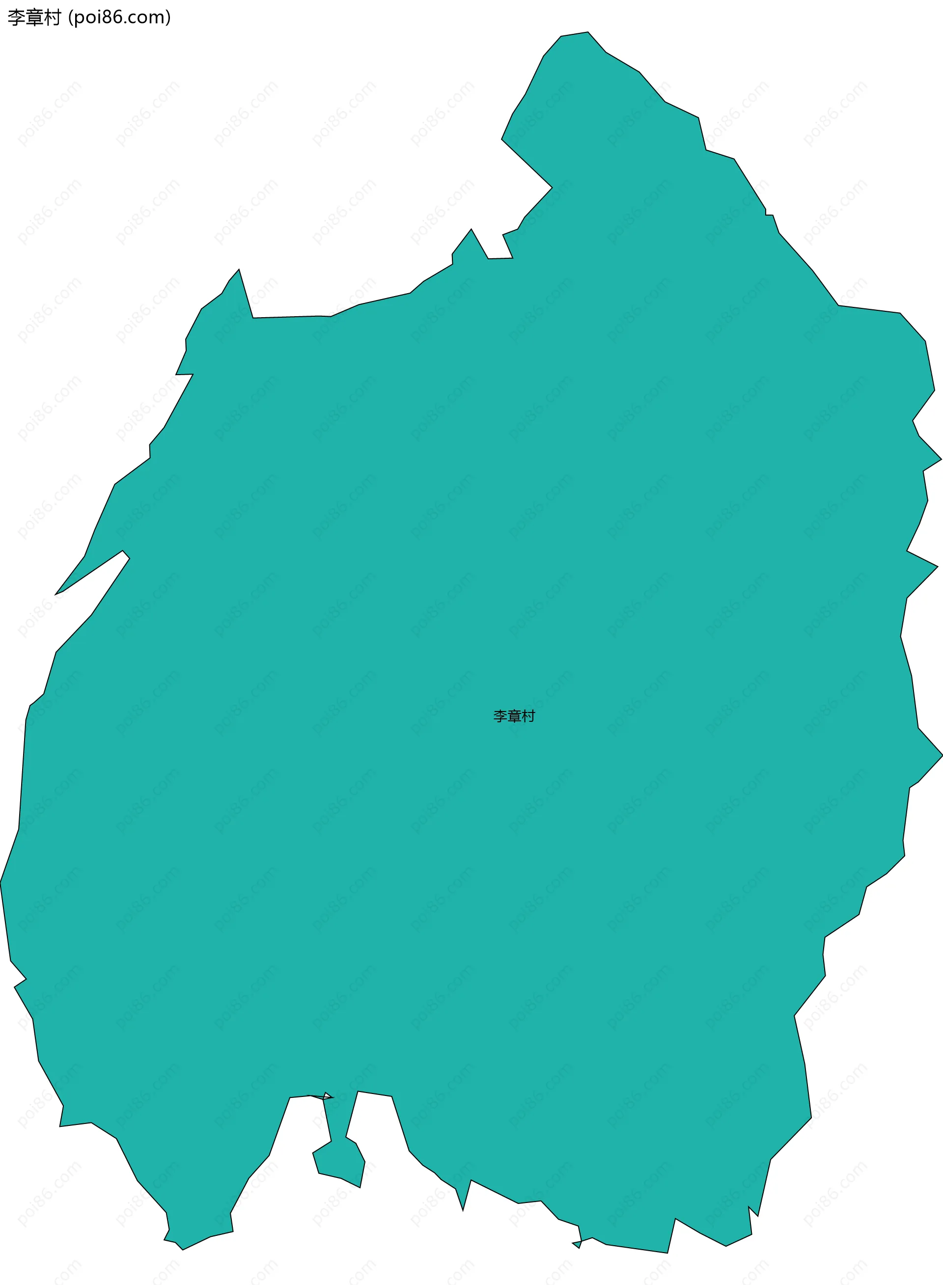 李章村边界地图