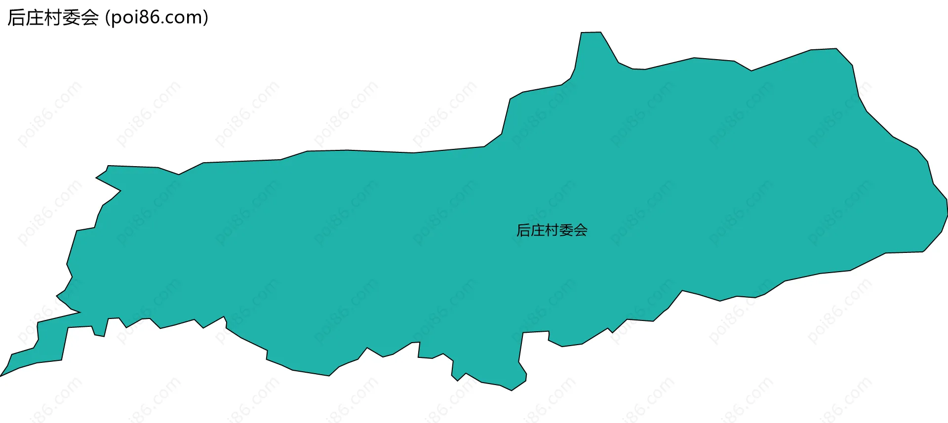 后庄村委会边界地图