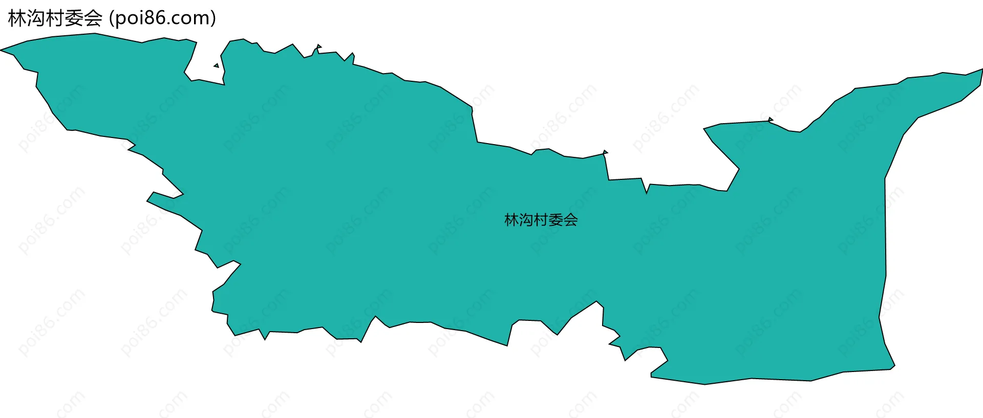 林沟村委会边界地图