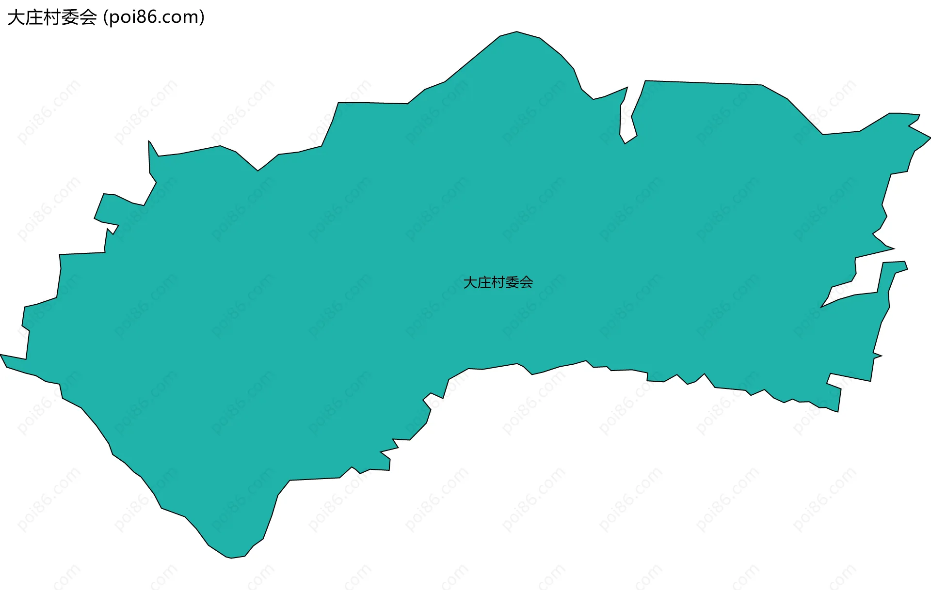 大庄村委会边界地图