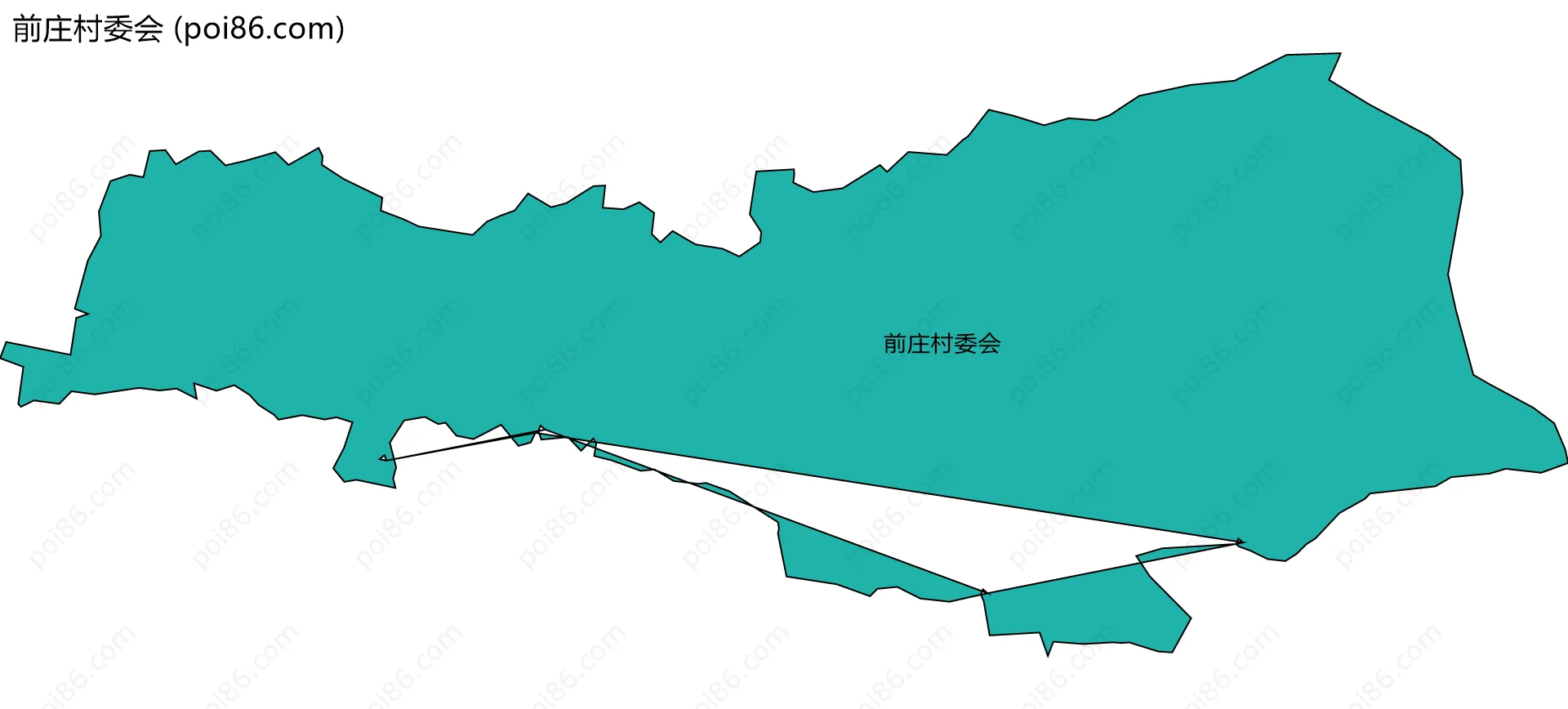 前庄村委会边界地图