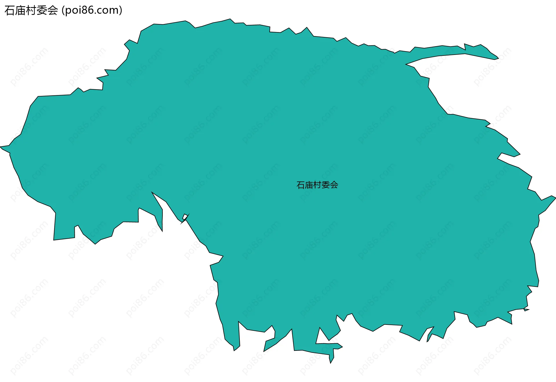 石庙村委会边界地图