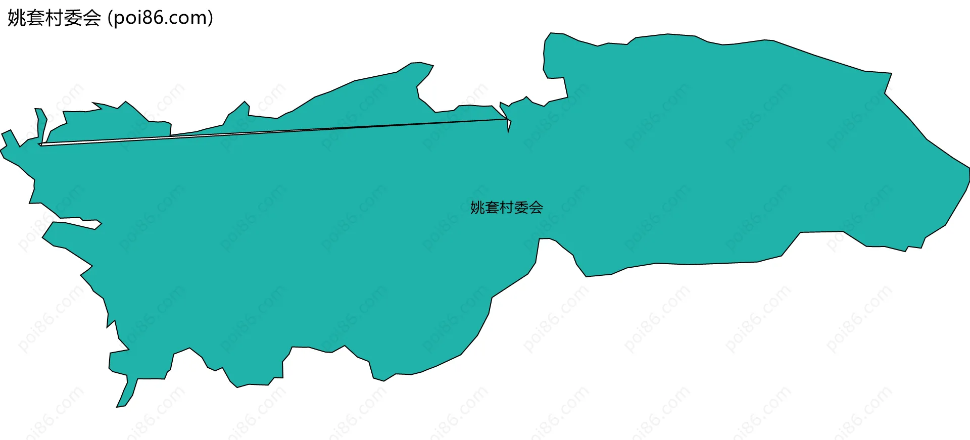 姚套村委会边界地图