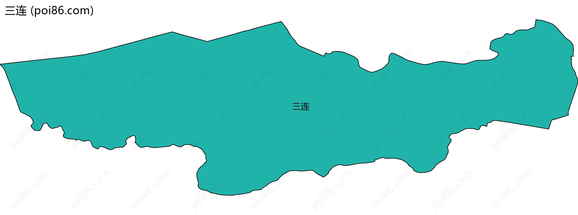 三连边界地图