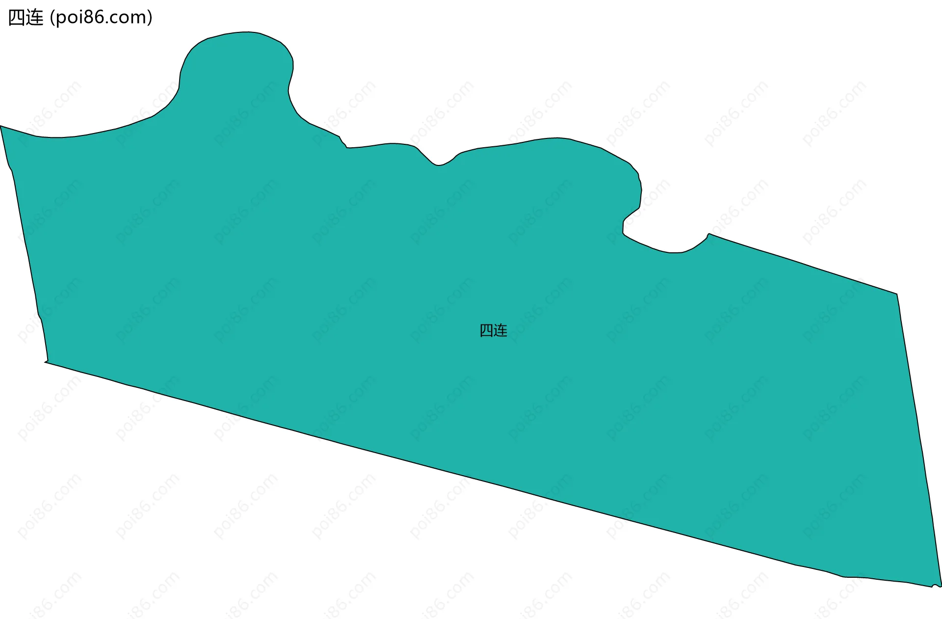 四连边界地图