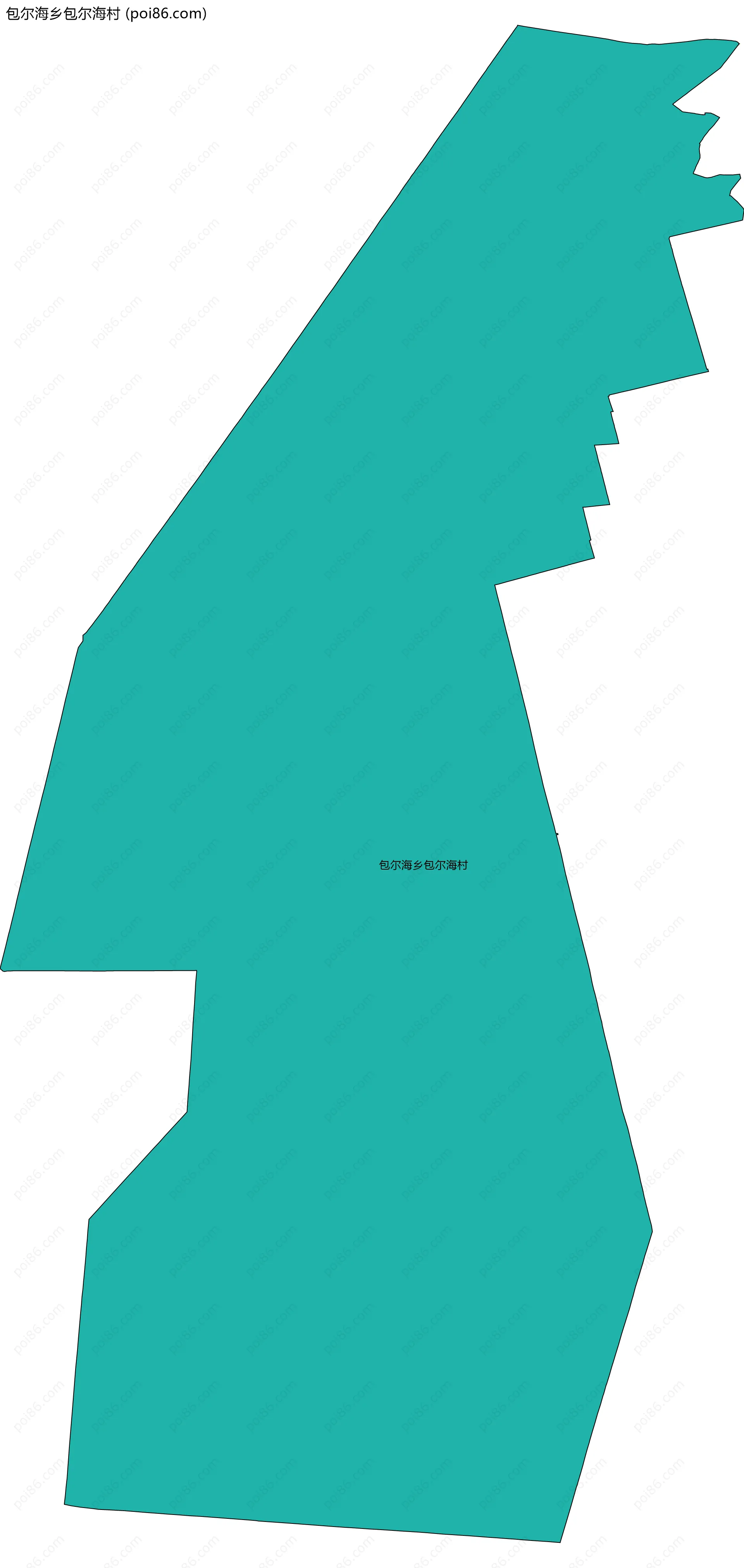 包尔海乡包尔海村边界地图