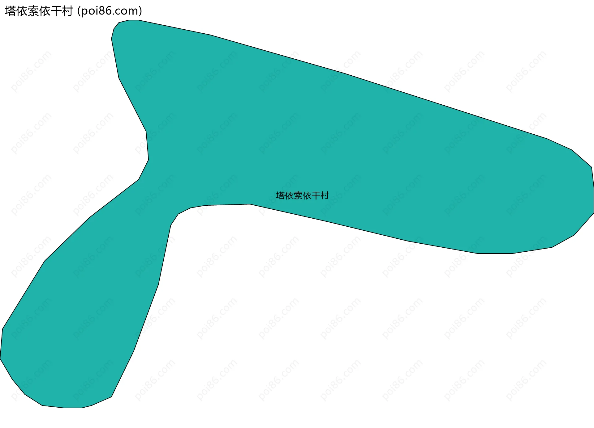 塔依索依干村边界地图