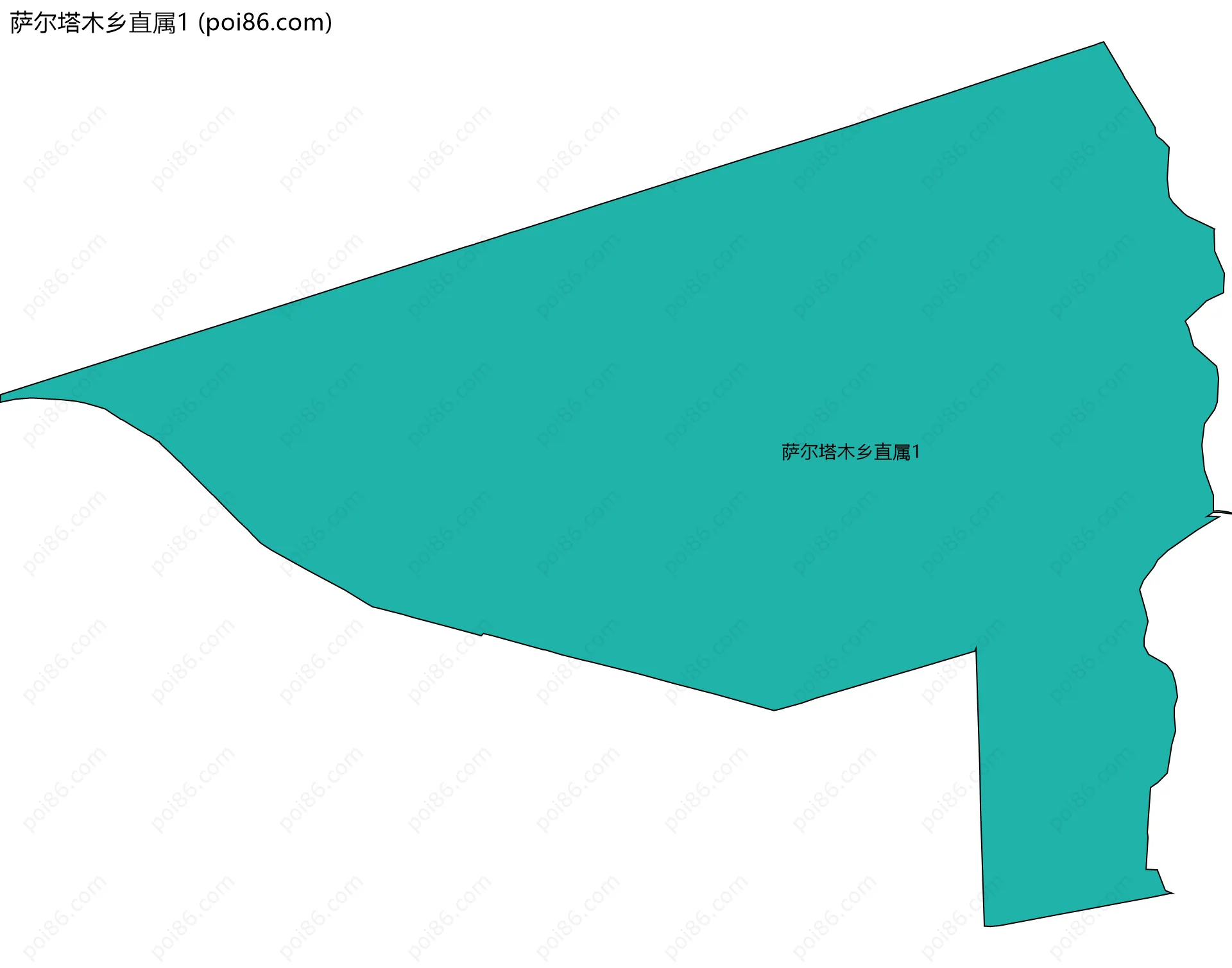 萨尔塔木乡直属1边界地图