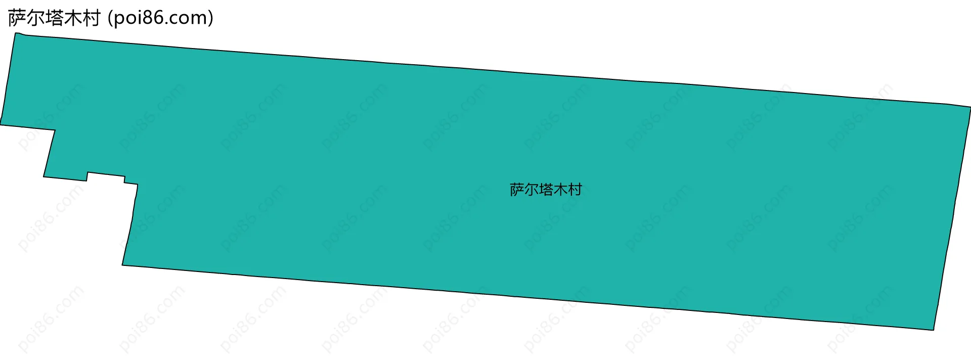 萨尔塔木村边界地图