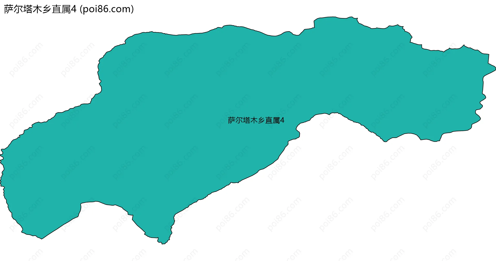 萨尔塔木乡直属4边界地图