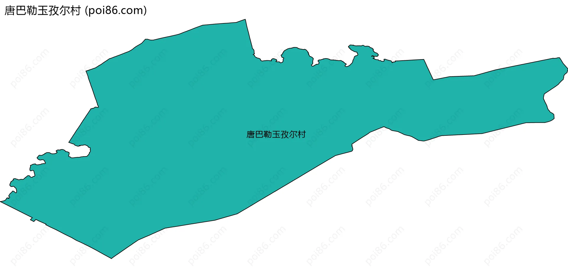 唐巴勒玉孜尔村边界地图