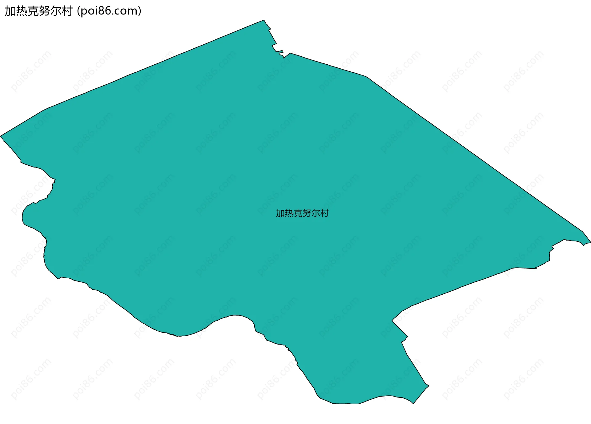 加热克努尔村边界地图