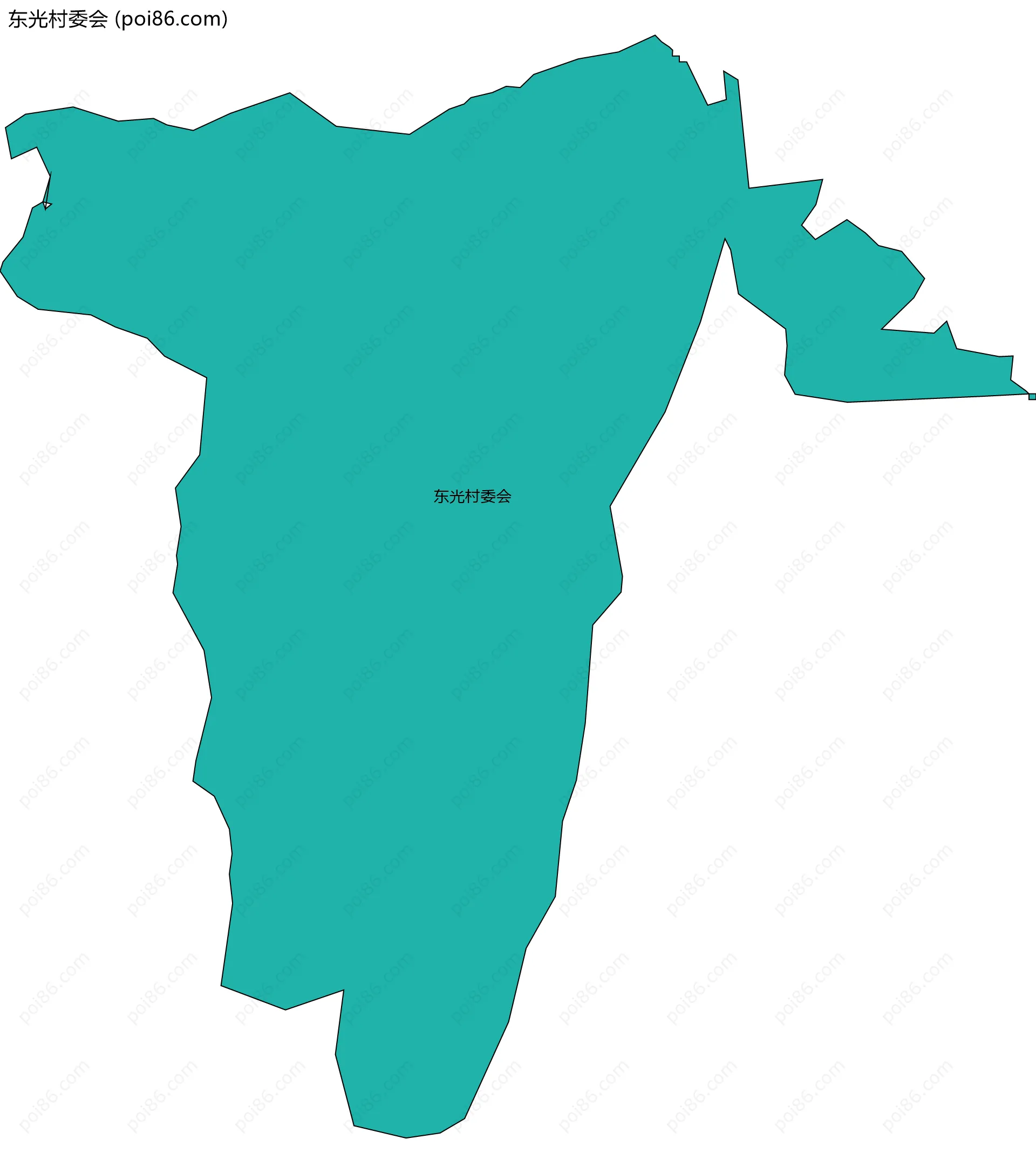 东光村委会边界地图