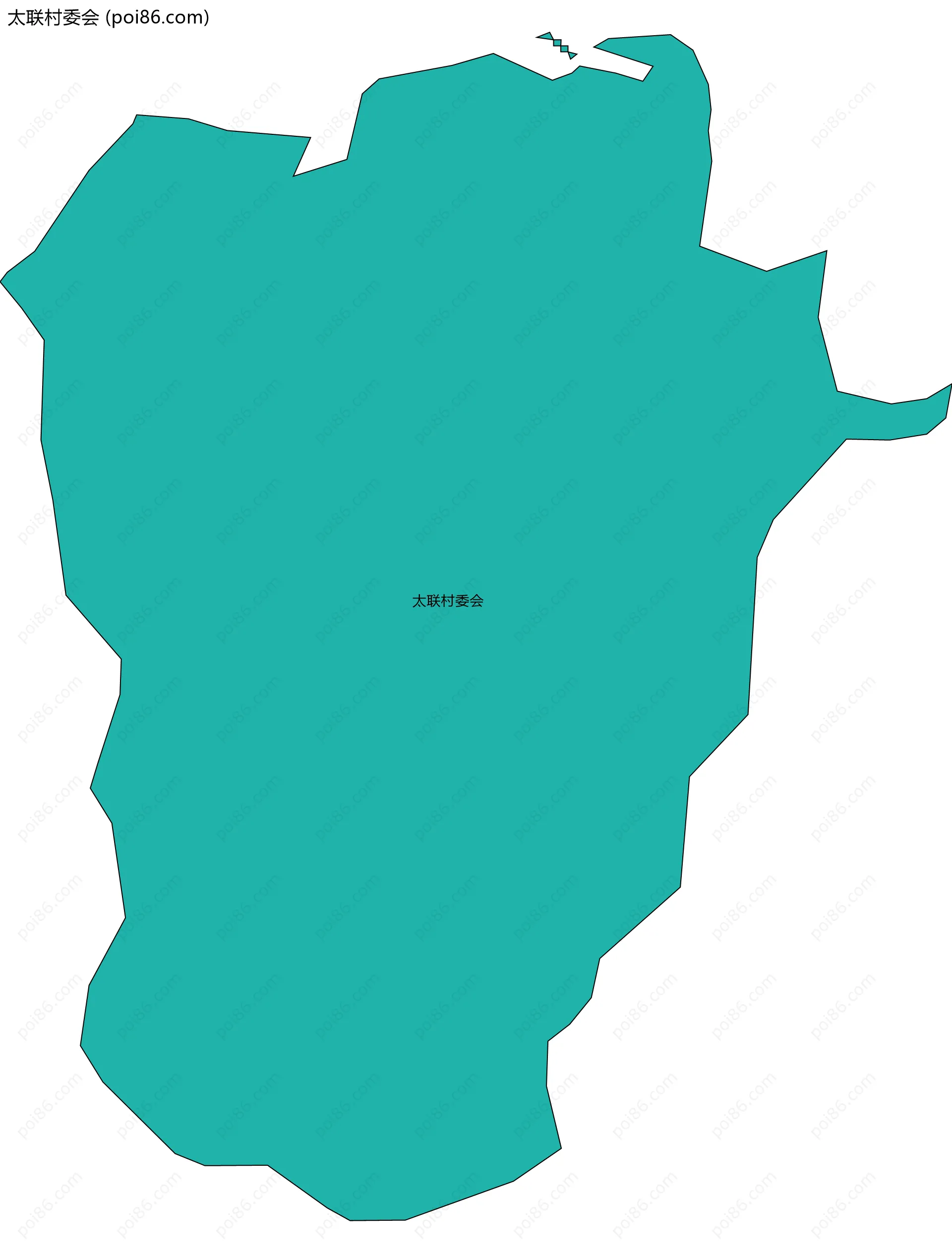 太联村委会边界地图