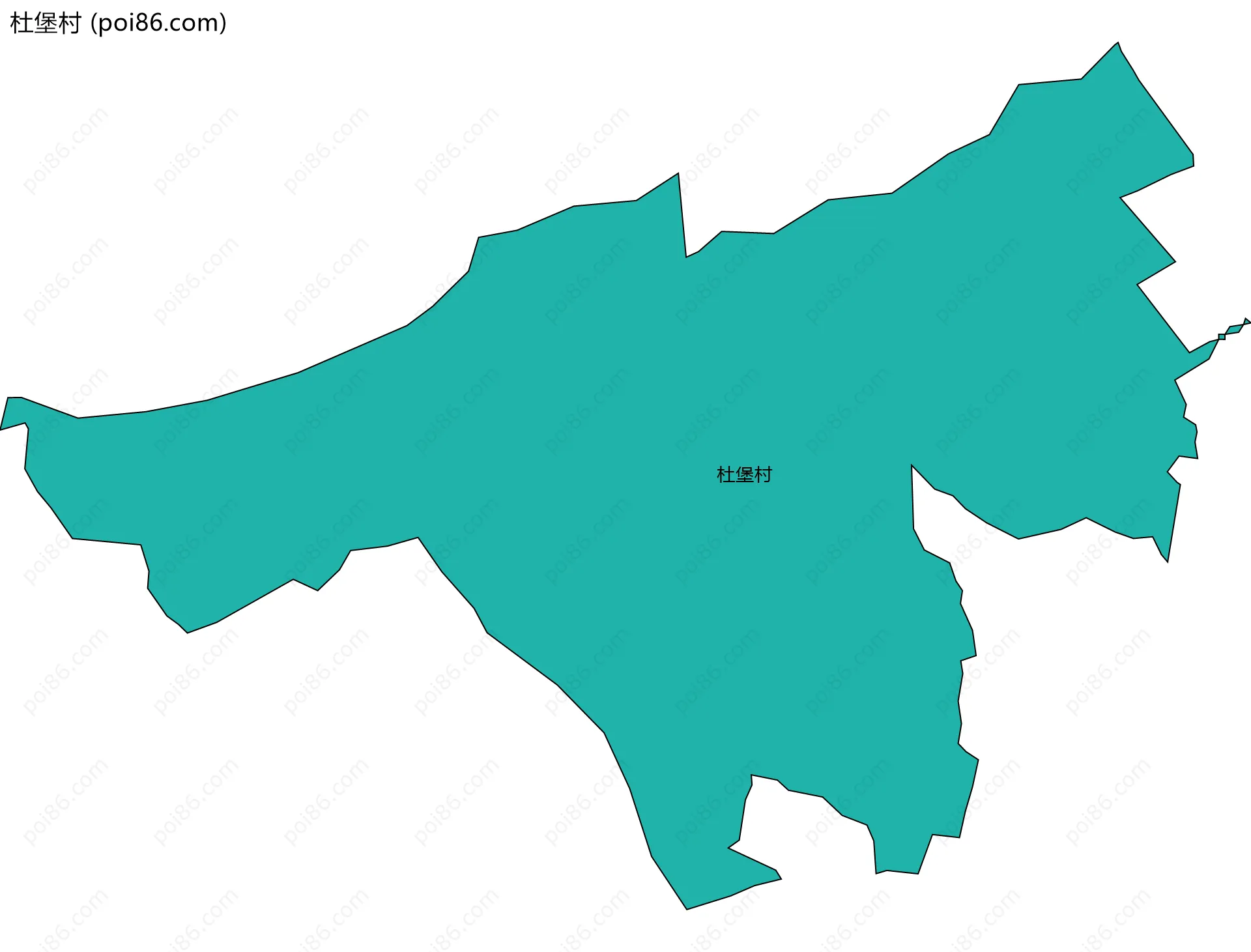 杜堡村边界地图
