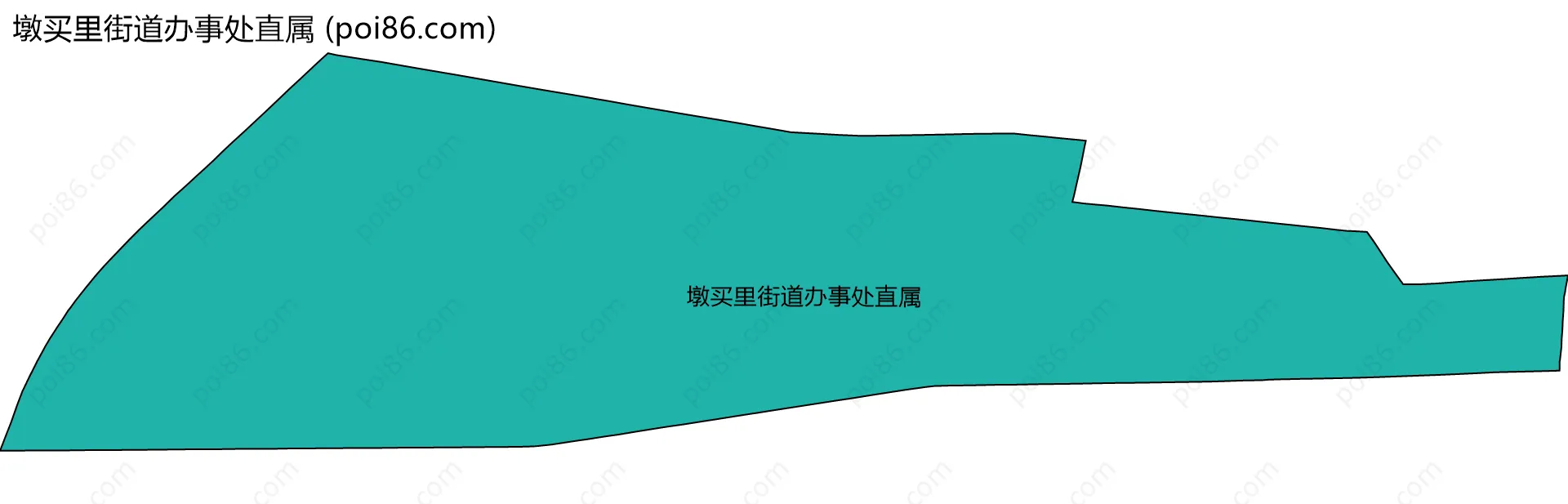 墩买里街道办事处直属边界地图