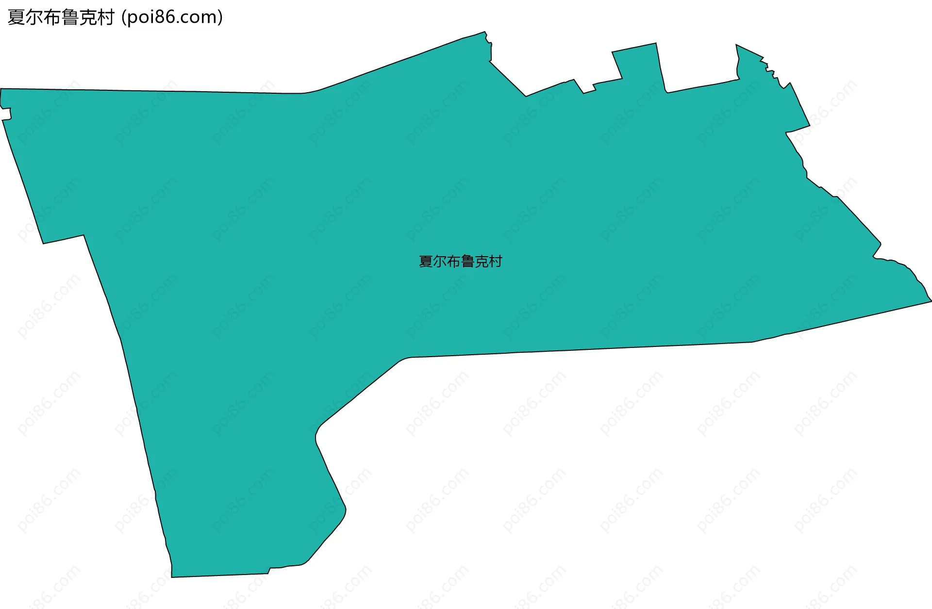夏尔布鲁克村边界地图