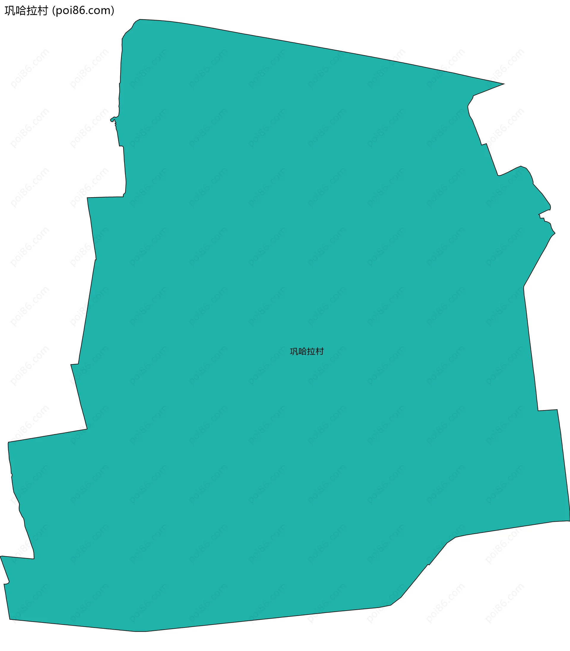 巩哈拉村边界地图