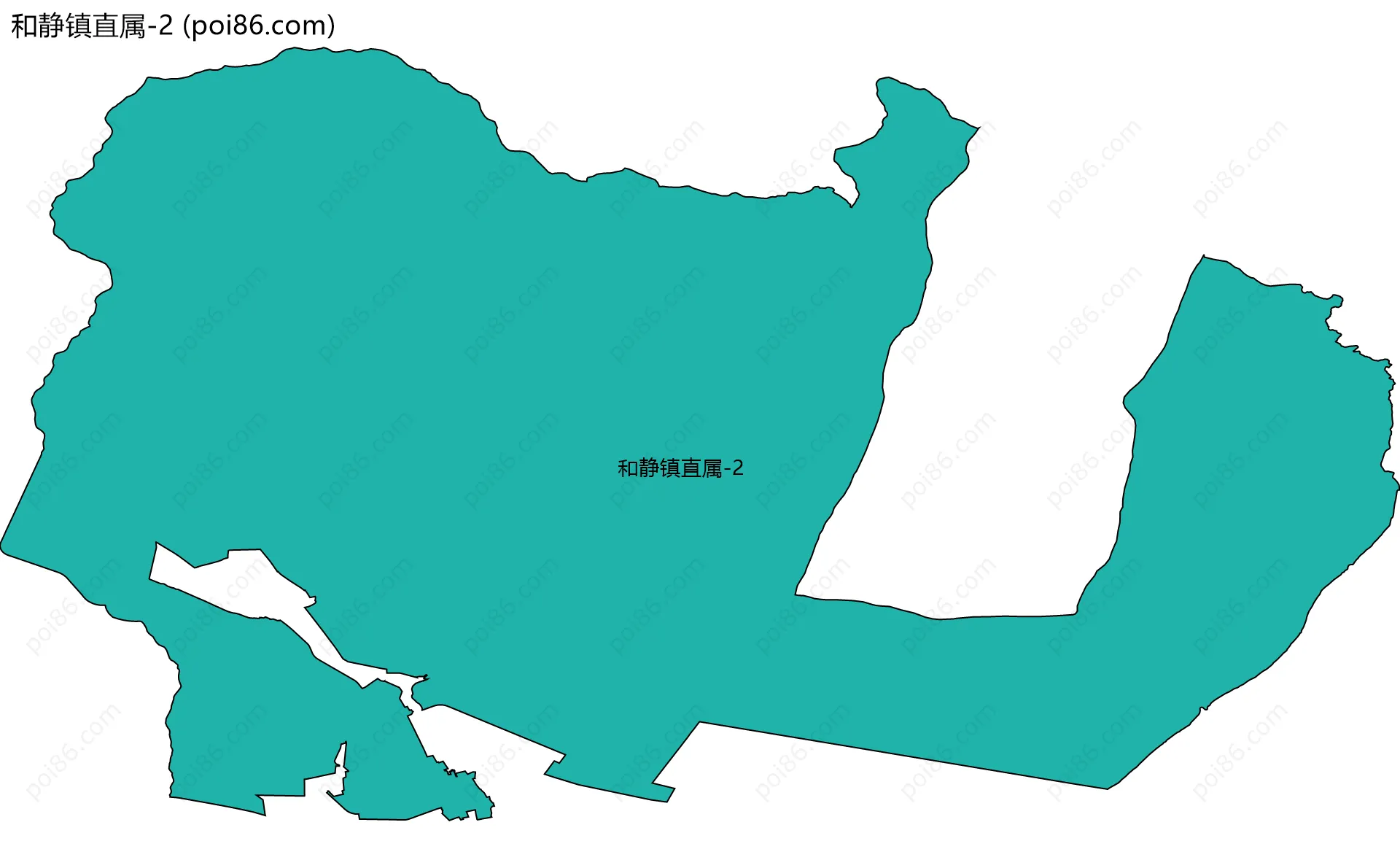 和静镇直属-2边界地图