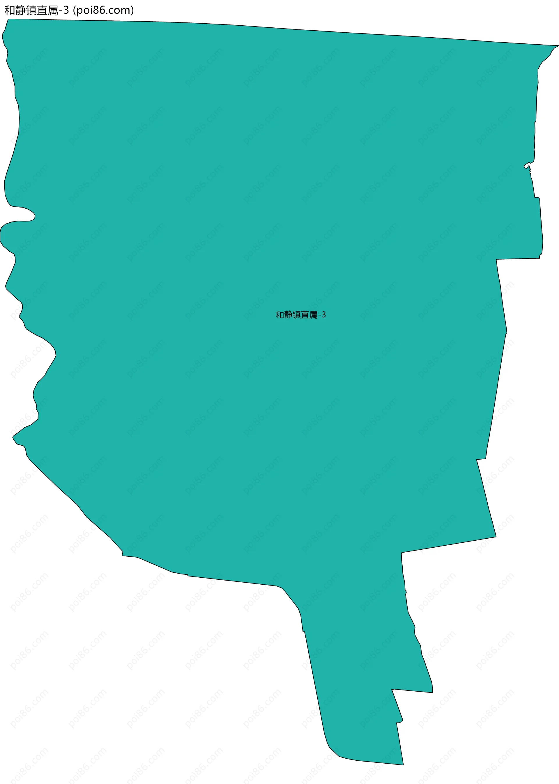 和静镇直属-3边界地图