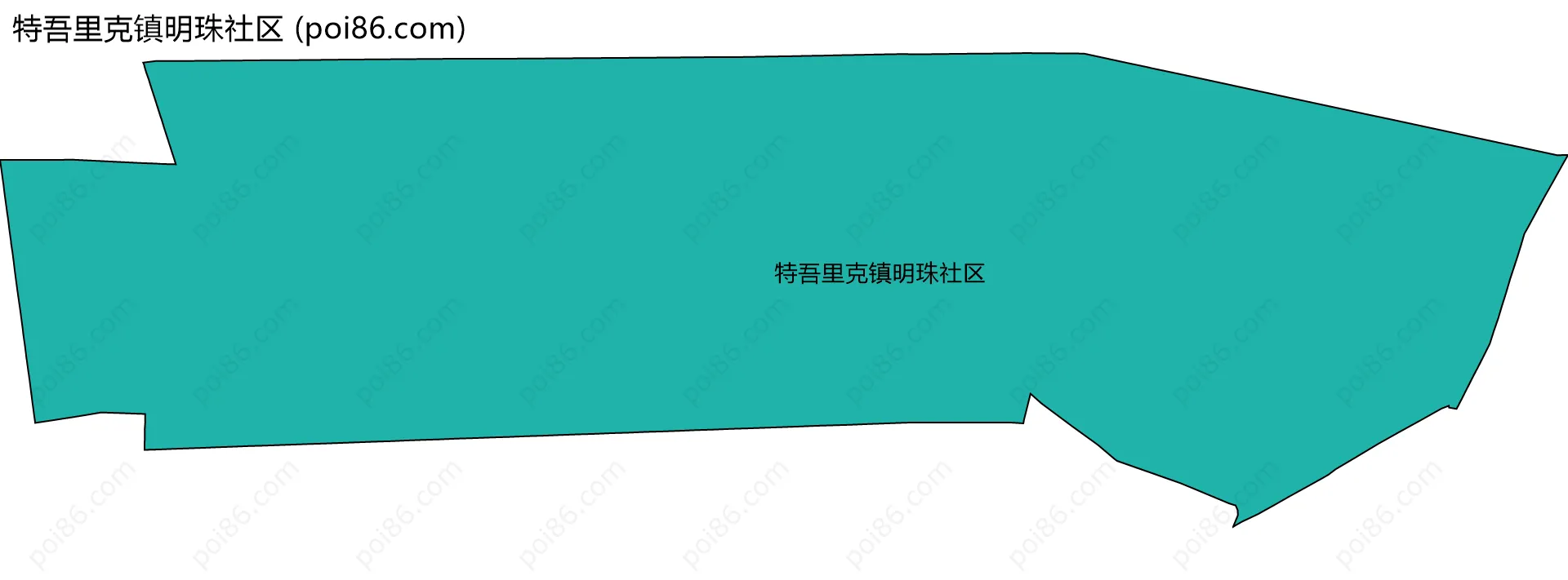 特吾里克镇明珠社区边界地图