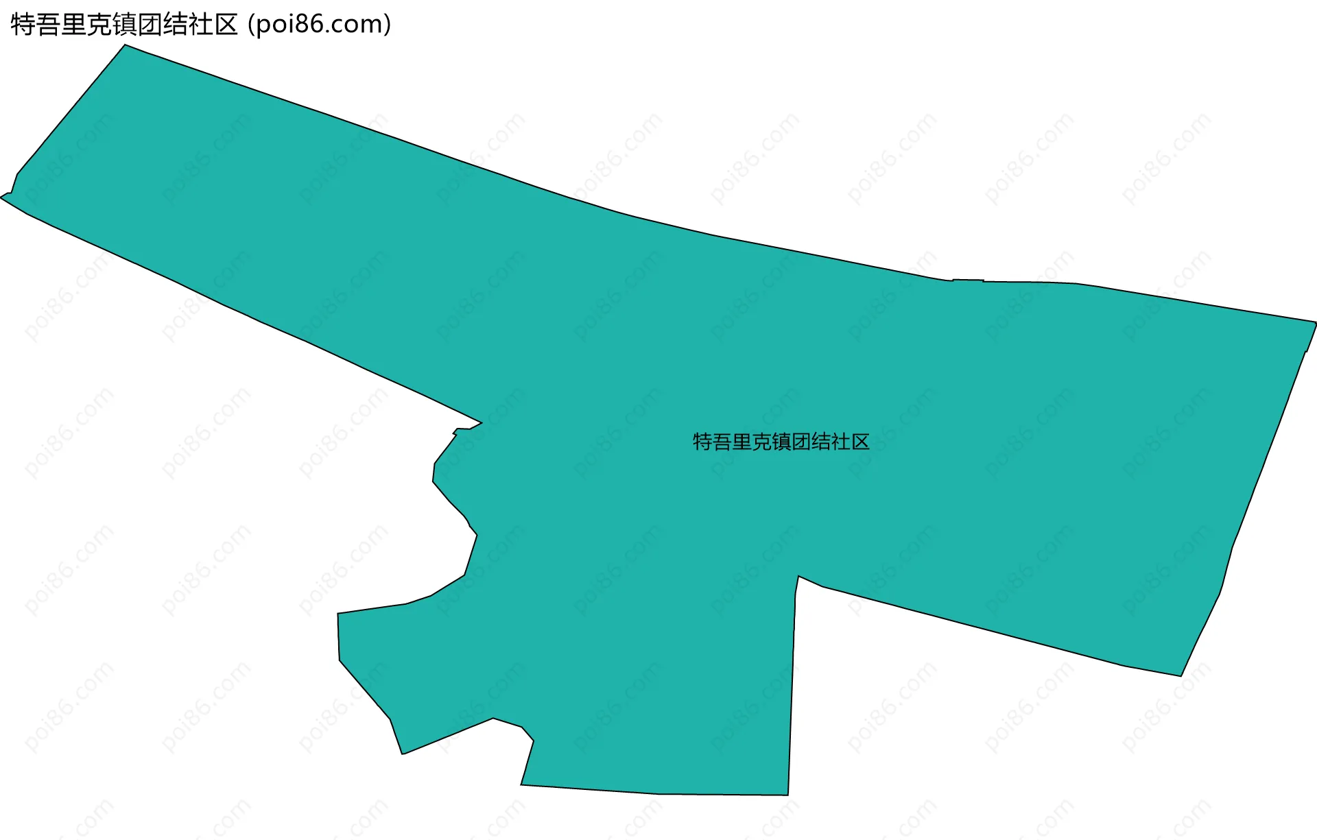 特吾里克镇团结社区边界地图