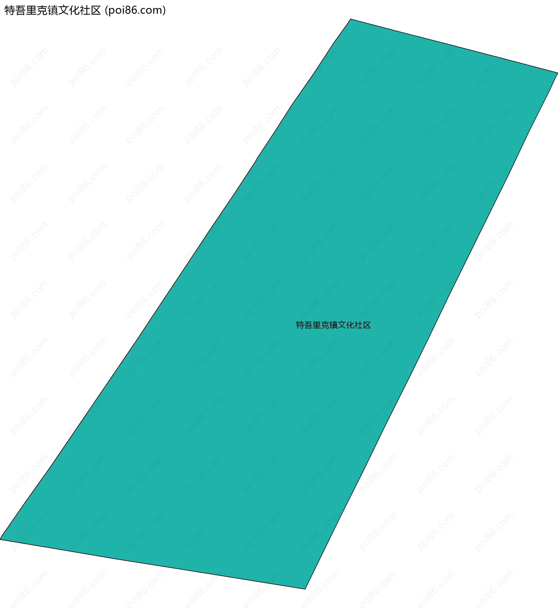 特吾里克镇文化社区边界地图