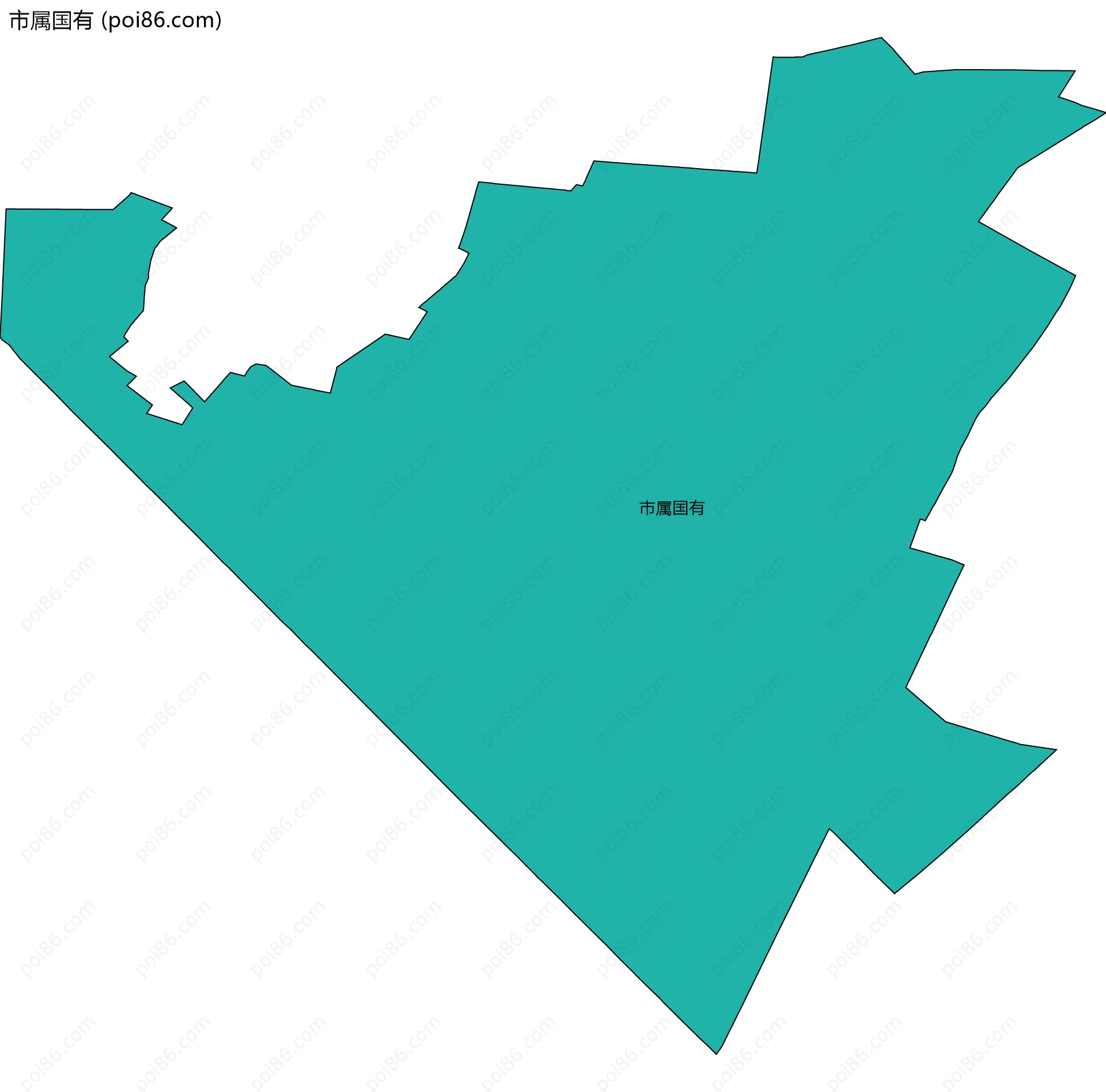 市属国有边界地图