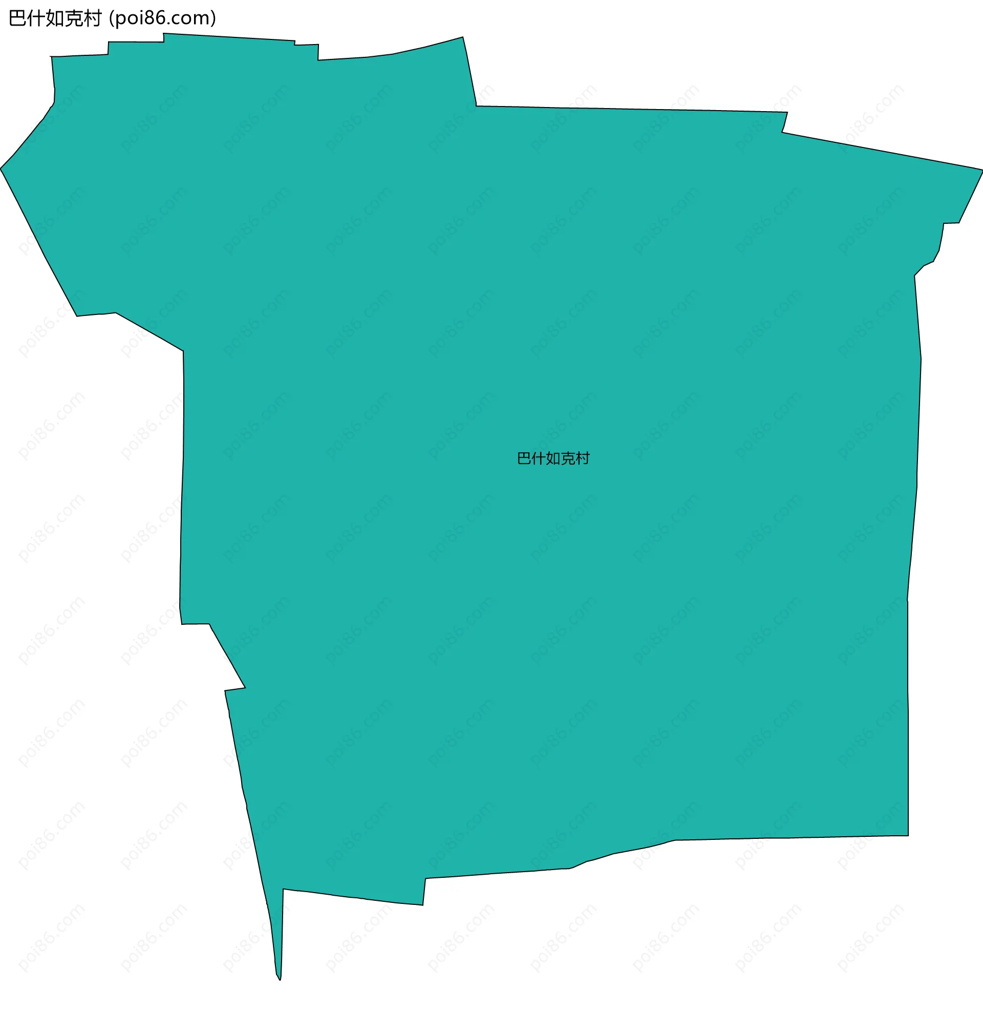 巴什如克村边界地图