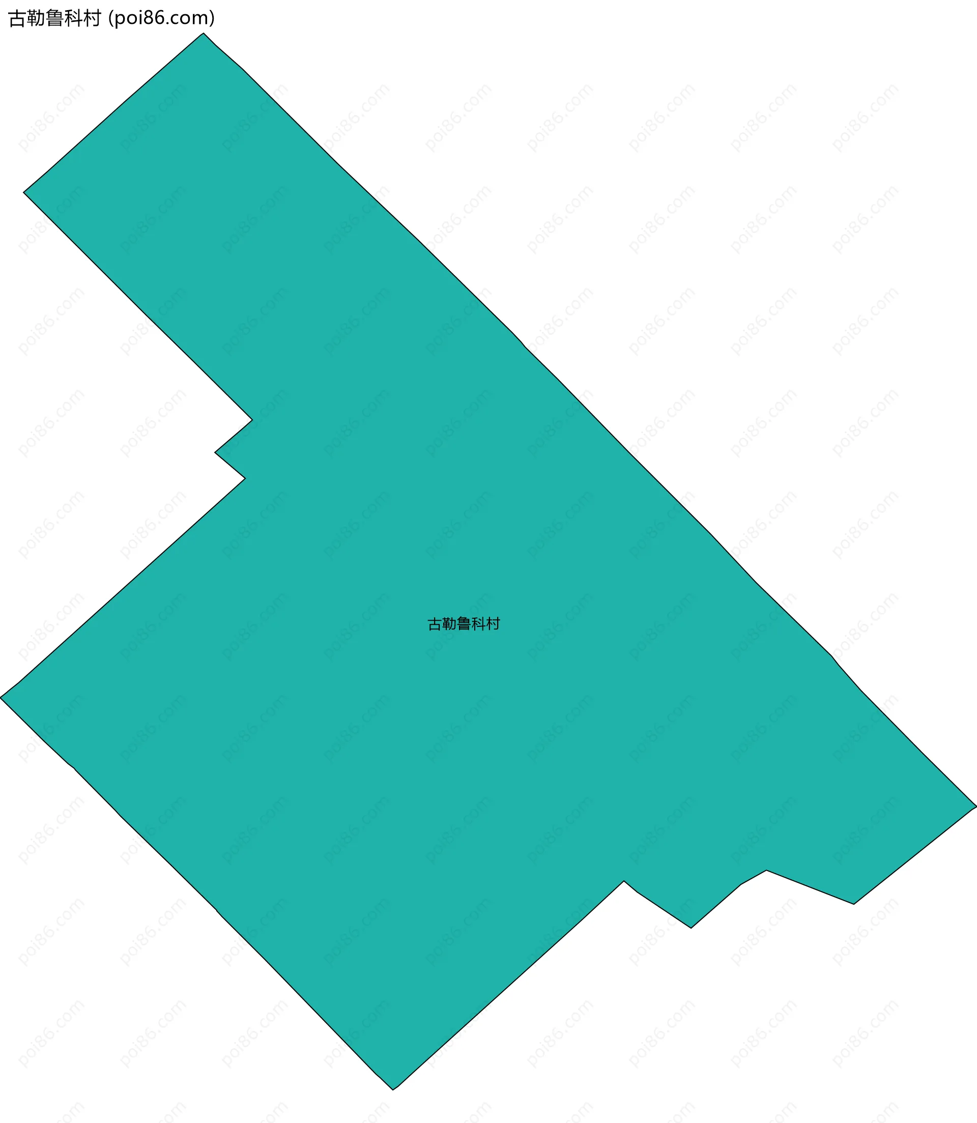 古勒鲁科村边界地图