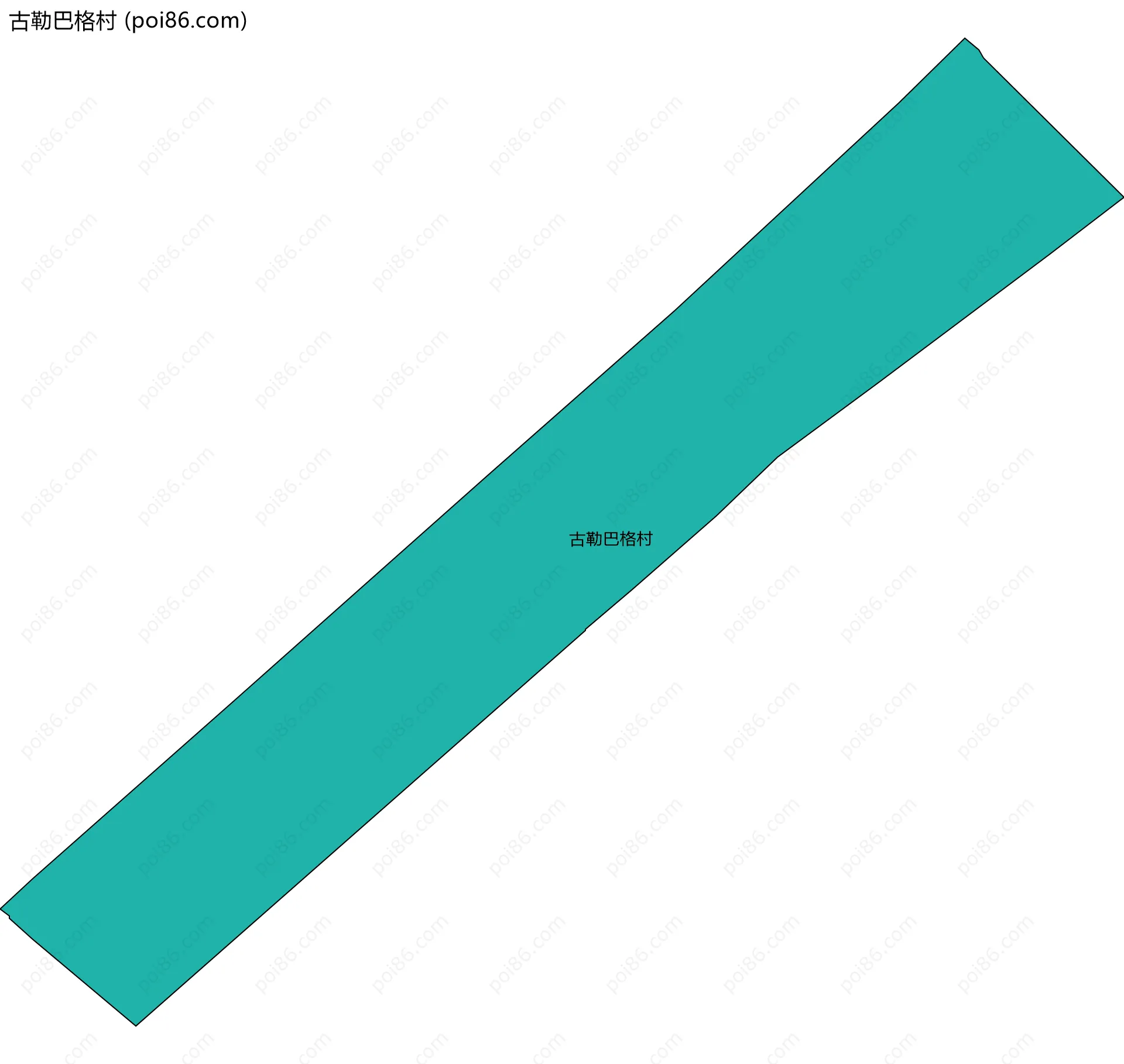 古勒巴格村边界地图