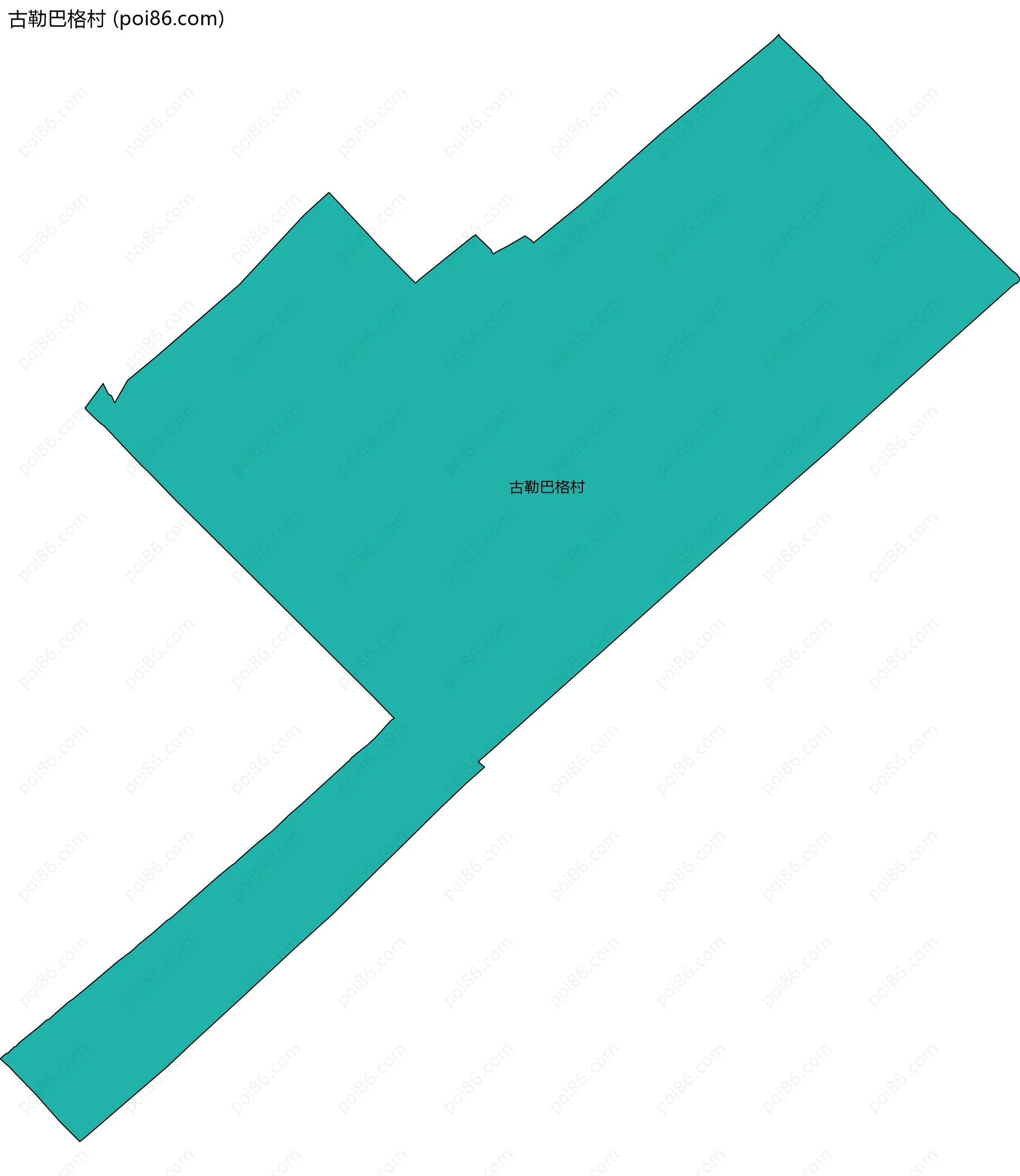 古勒巴格村边界地图